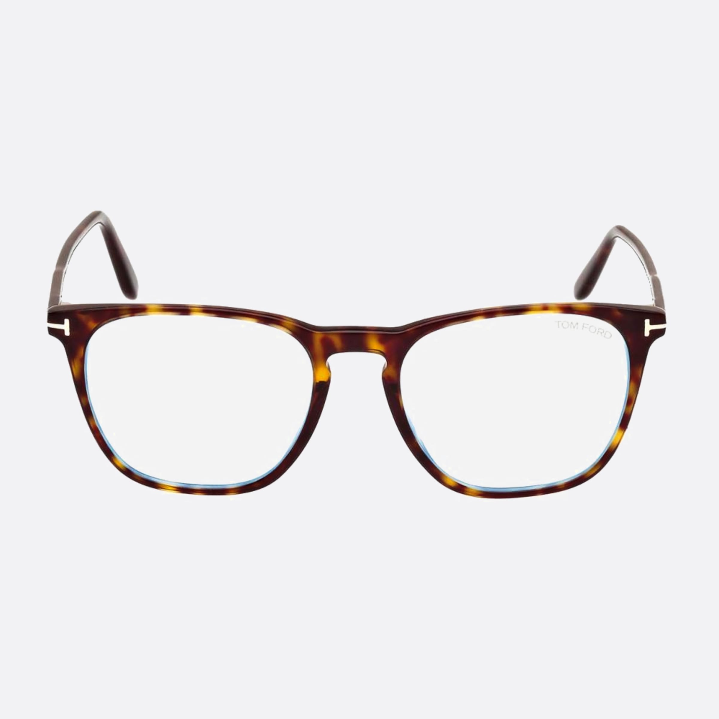 Tom 52mm Ford Blue Block Havana Geometric Men Eyeglasses - Main View