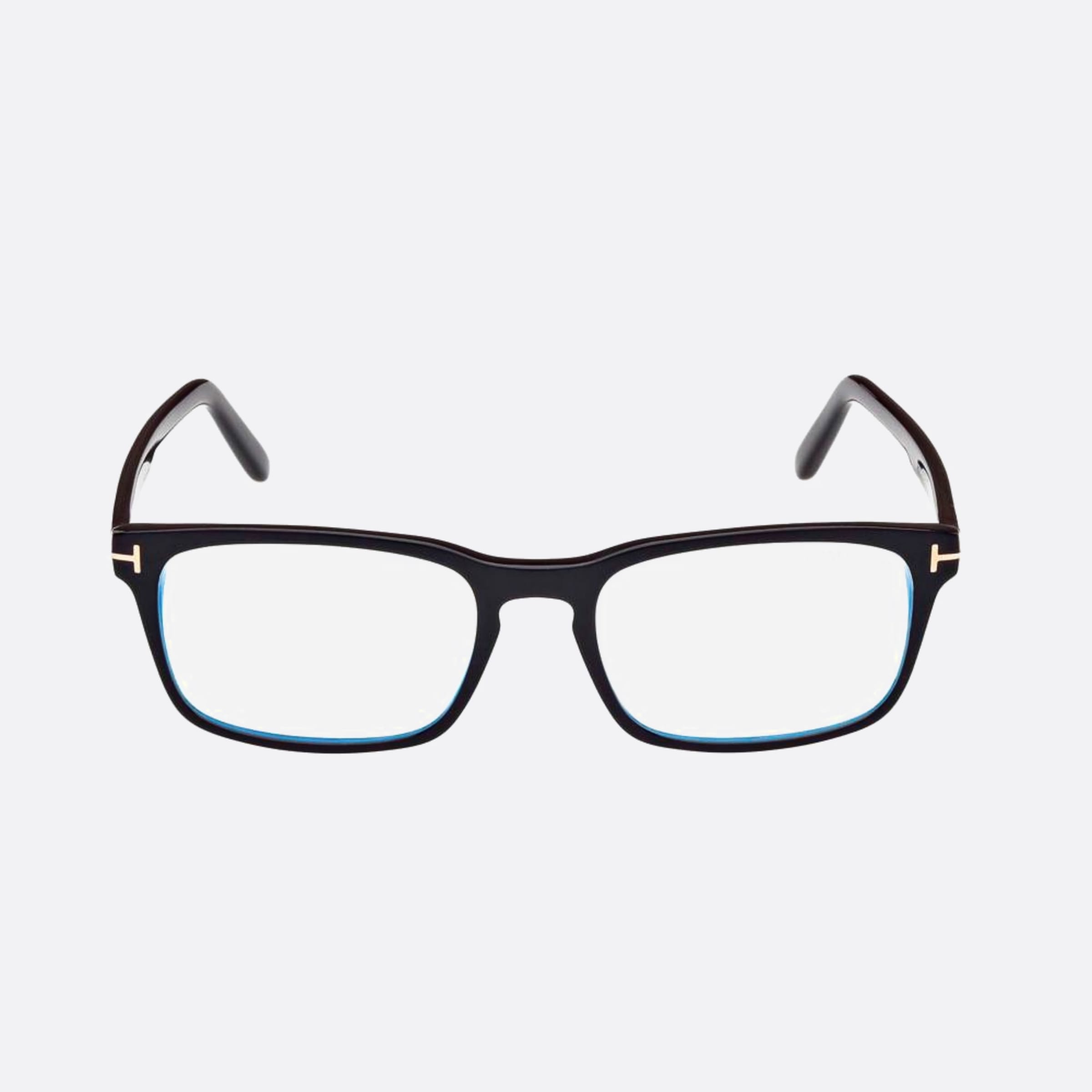 Tom 54mm Ford Blue Block Black Geometric Men Eyeglasses - Main View