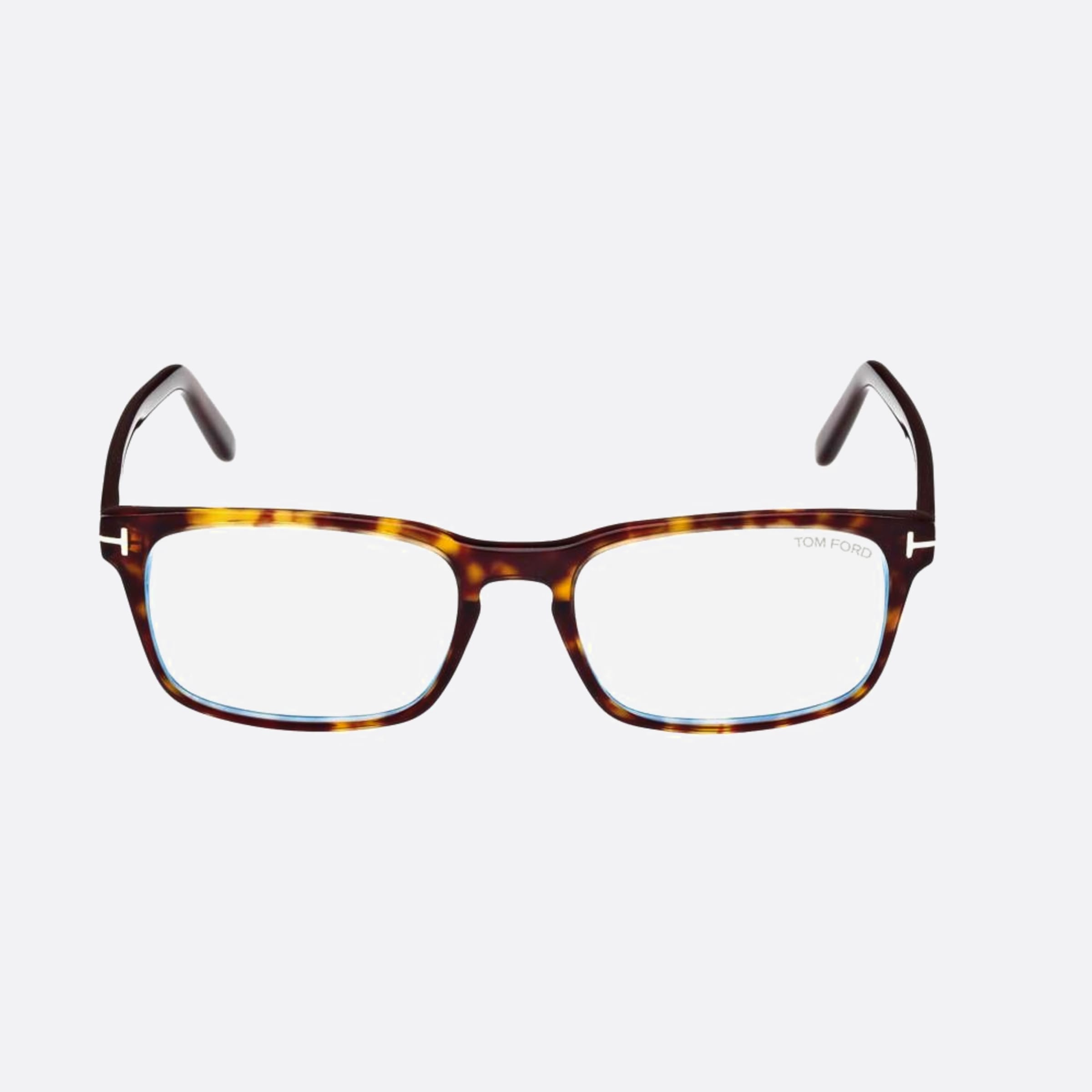 Tom 54mm Ford Blue Block Havana Geometric Men Eyeglasses - Main View