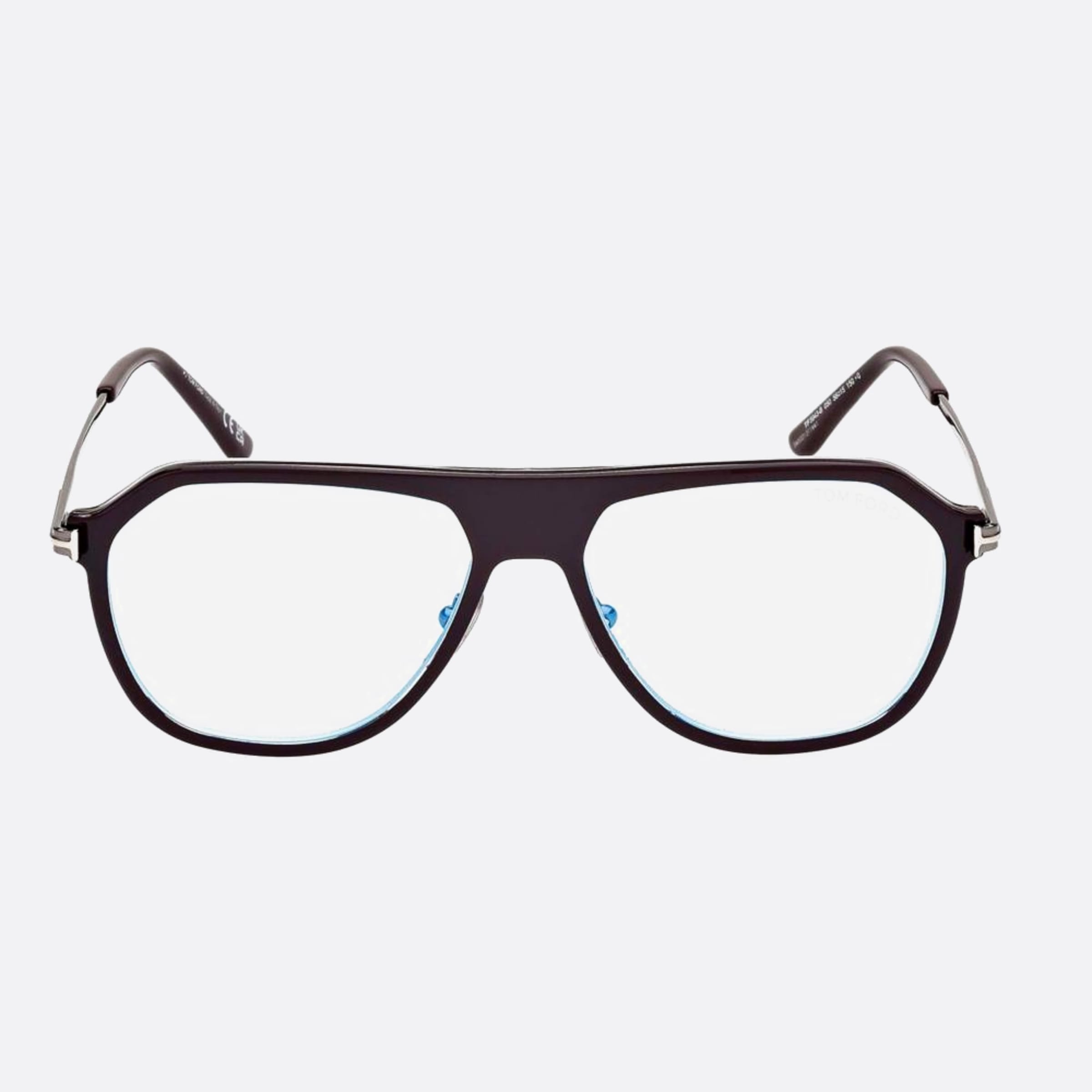 Tom 56mm Ford Blue Block Brown Pilot Men Eyeglasses - Main View