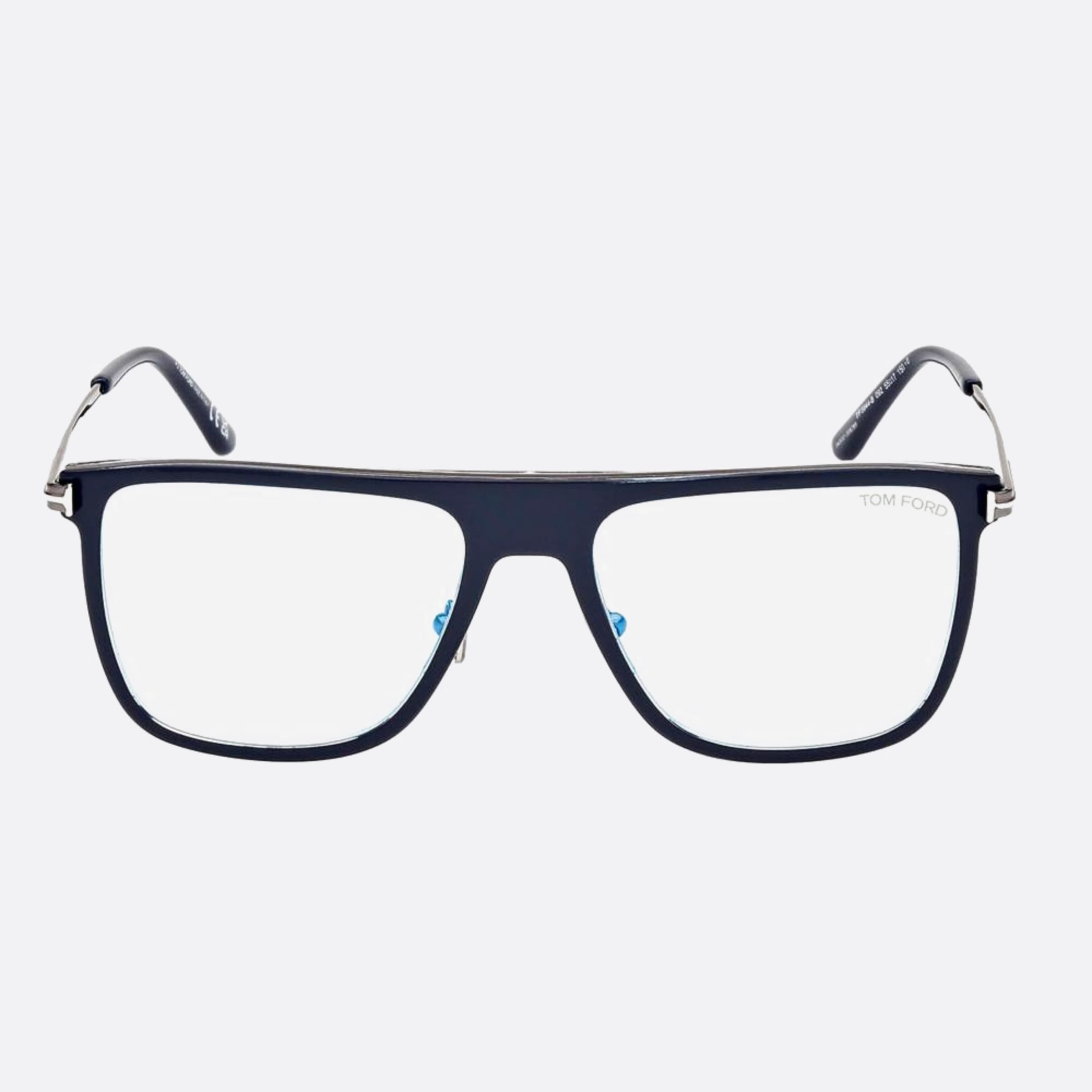 Tom 55mm Ford Blue Block Blue Geometric Men Eyeglasses - Main View