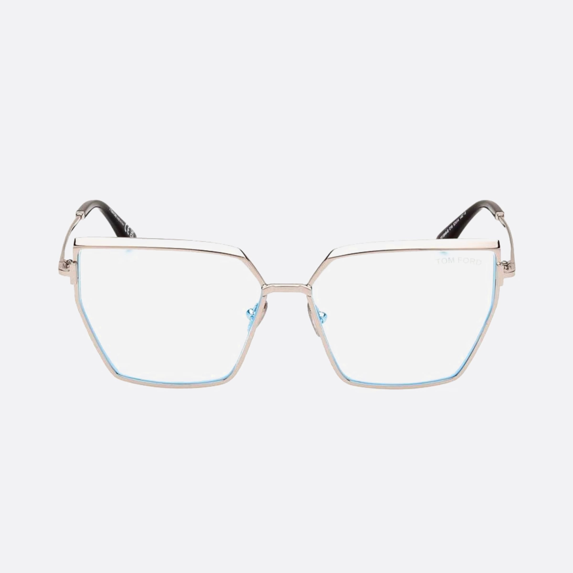 Tom 57mm Ford Blue Block Silver Butterfly Women Eyeglasses - Main View