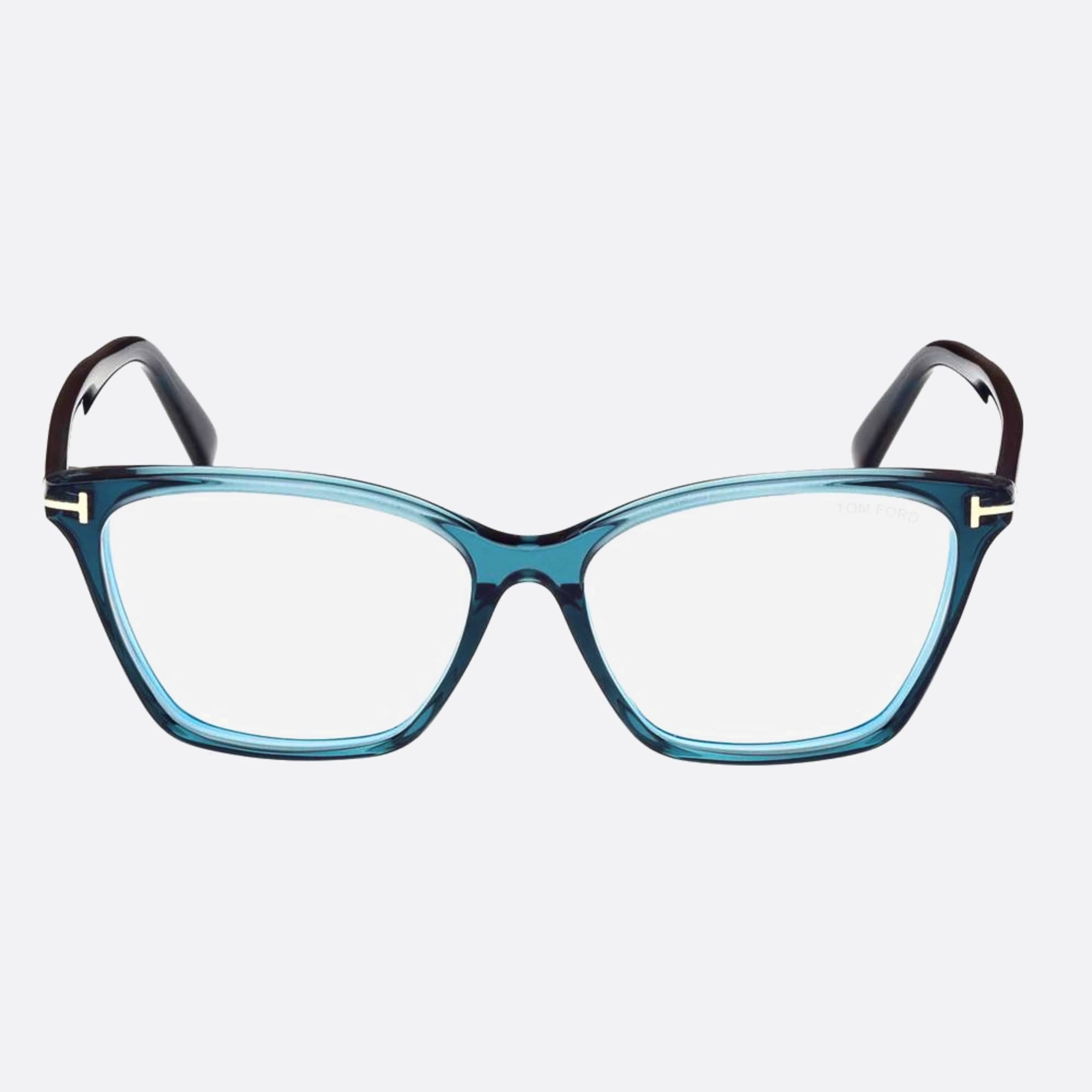 Tom 56mm Ford Blue Block Blue Cat Eye Women Eyeglasses - Main View