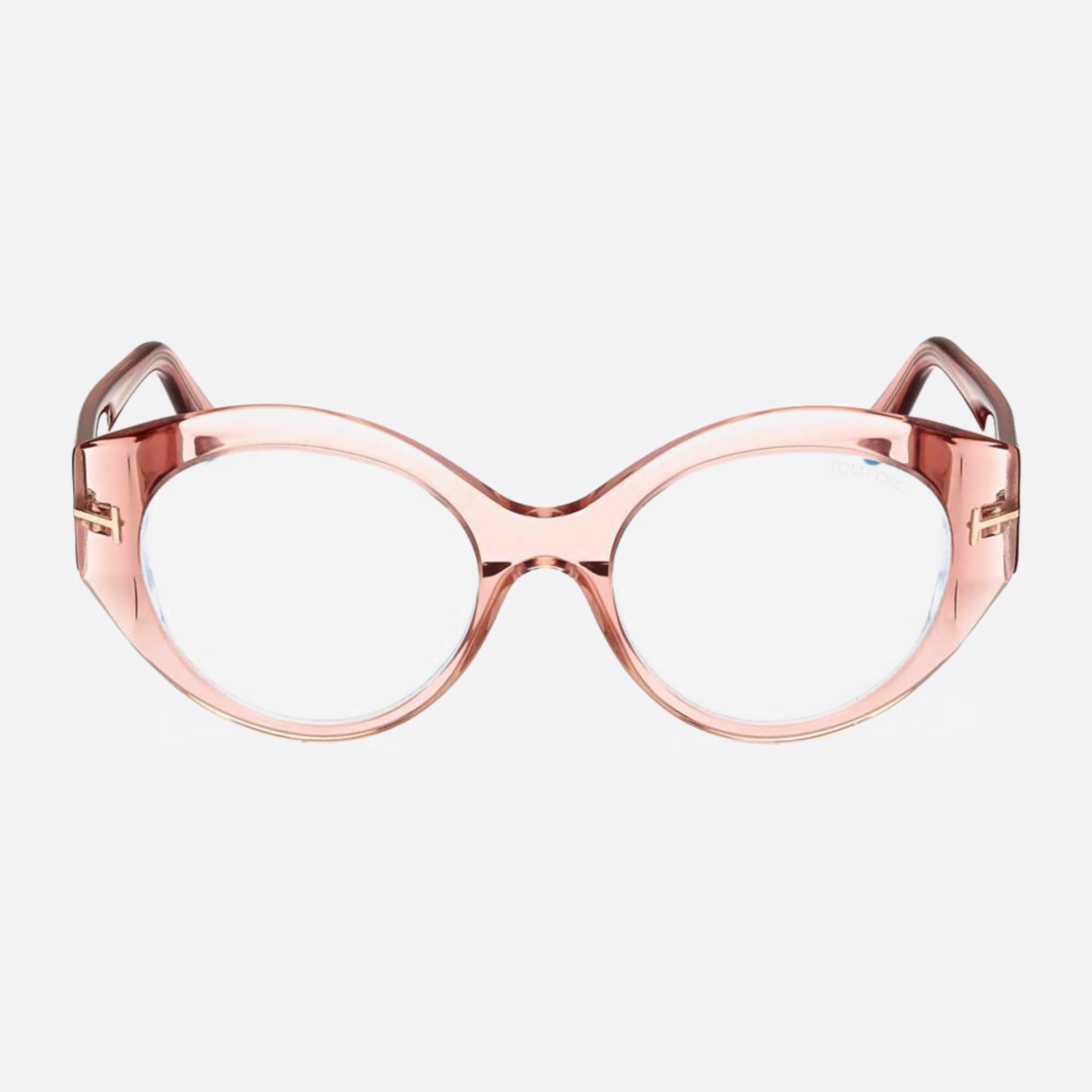 Tom 53mm Ford Blue Block Pink Round Women Eyeglasses - Main View