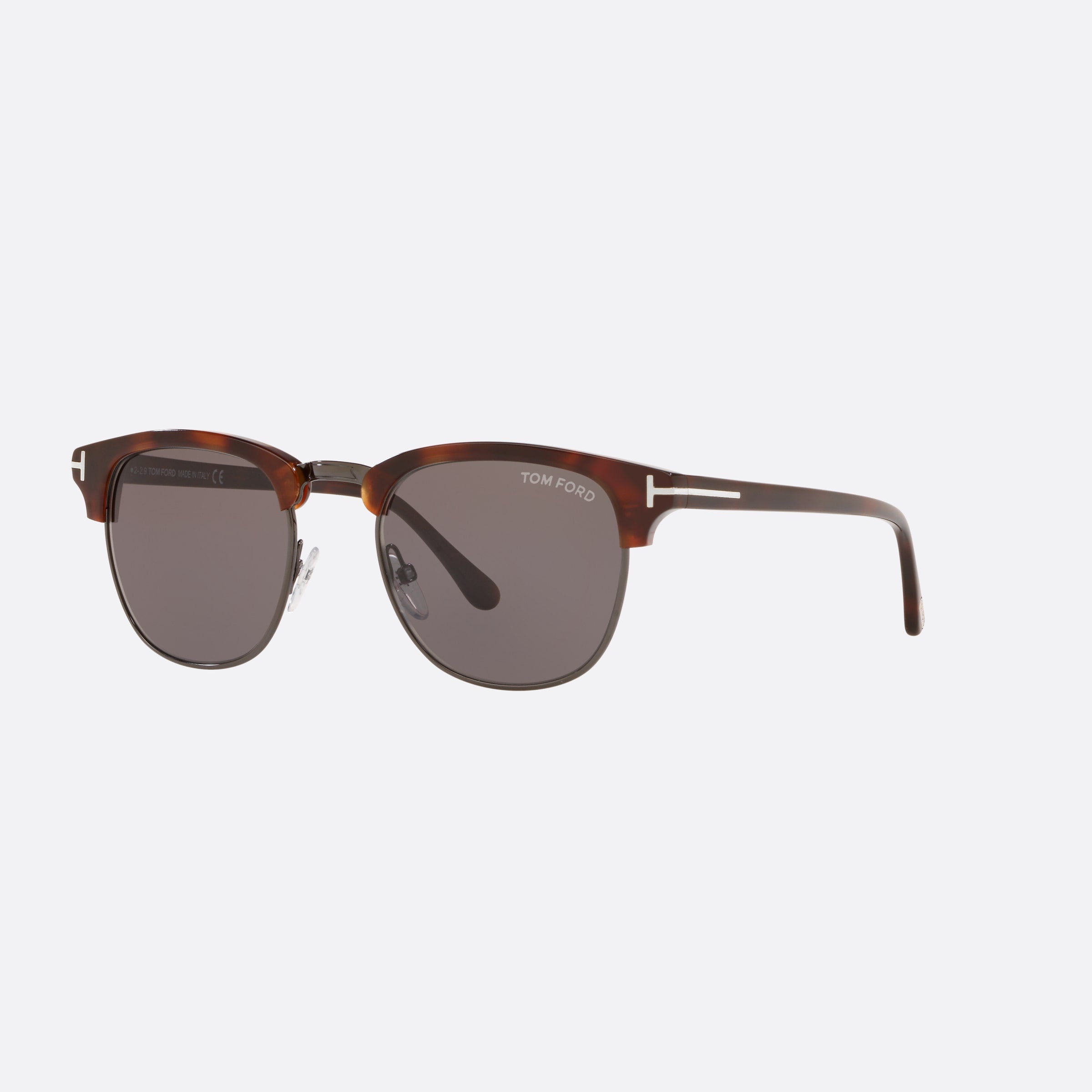 Tom 51mm Men's Ford Ft0248 Henry Tortoise Rectangle Sunglasses - Main View