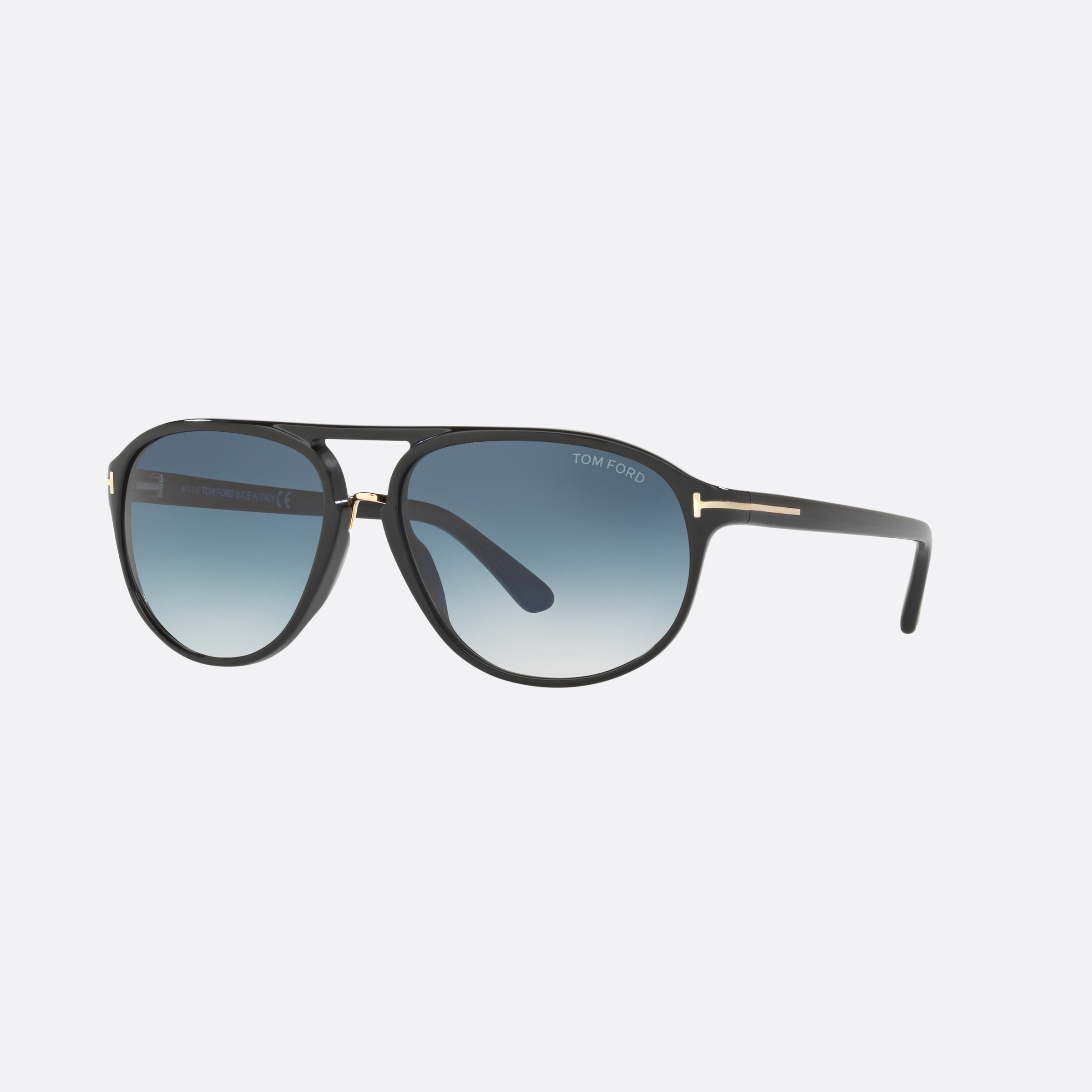 Tom 60mm Ford Ft0447 Jacob Black Rectangle Men Sunglasses - Main View