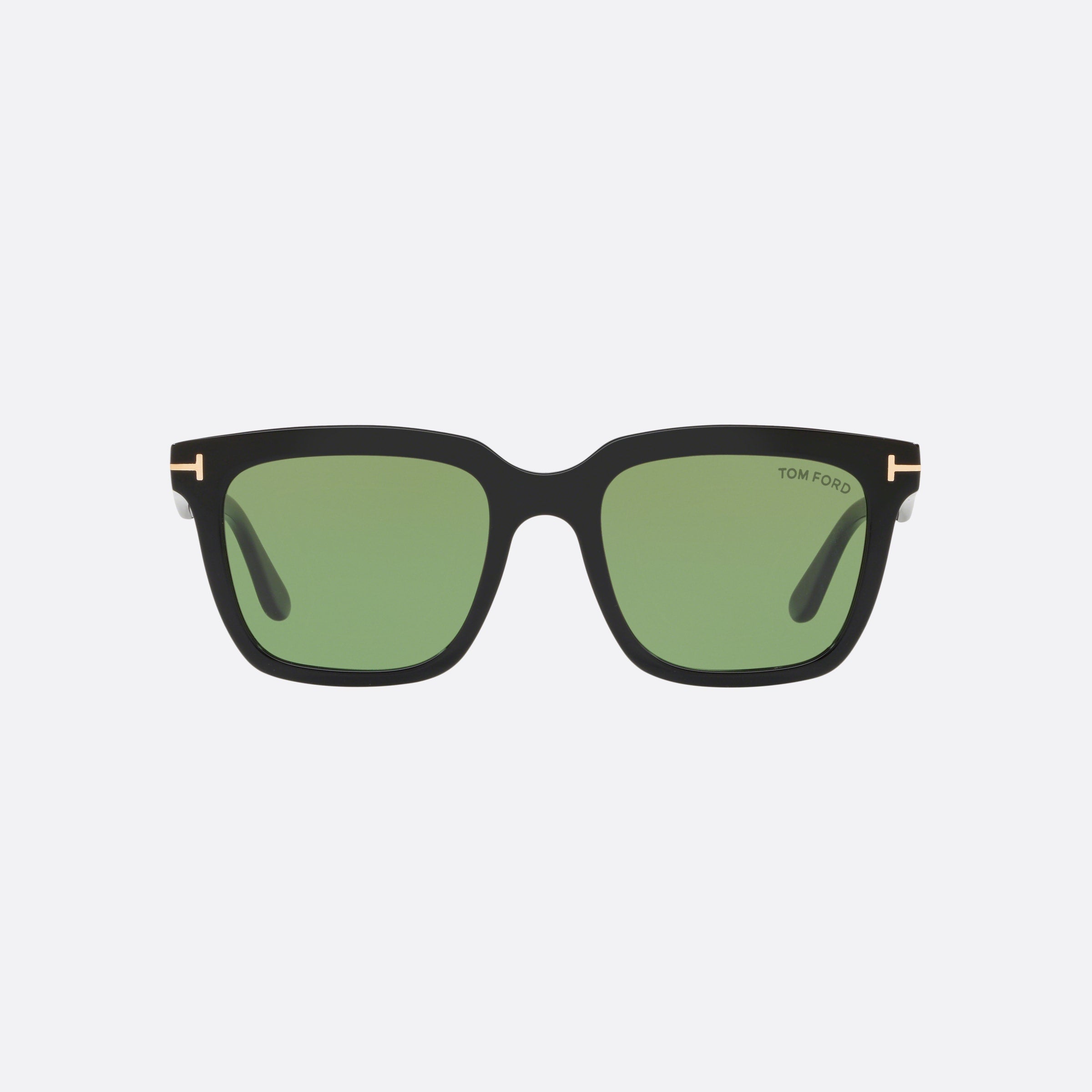Tom 53mm Ford Ft0646 01n Black Rectangle Men Sunglasses - Side View
