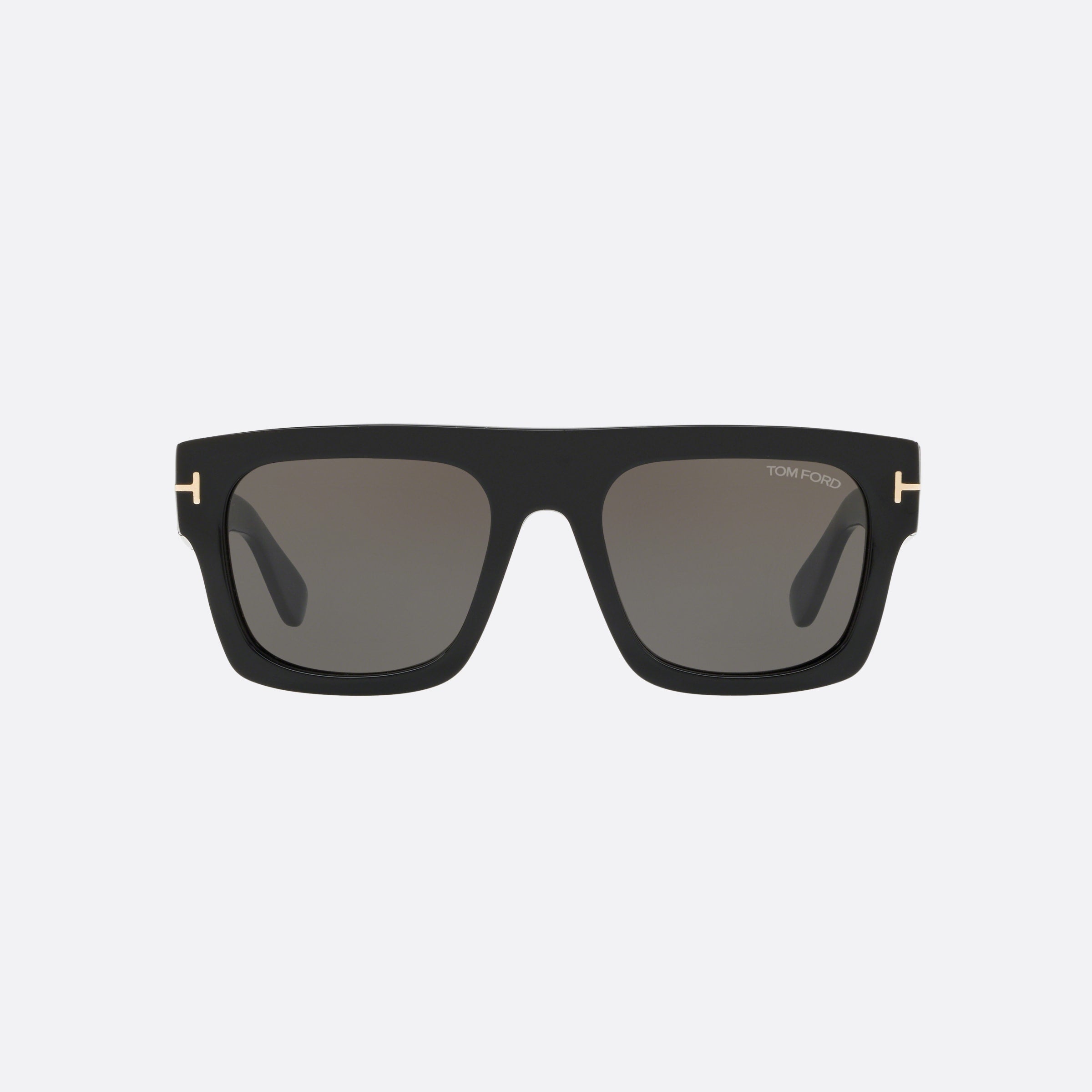 Tom 53mm Ford Ft0711 Black Rectangle Men Sunglasses - Side View
