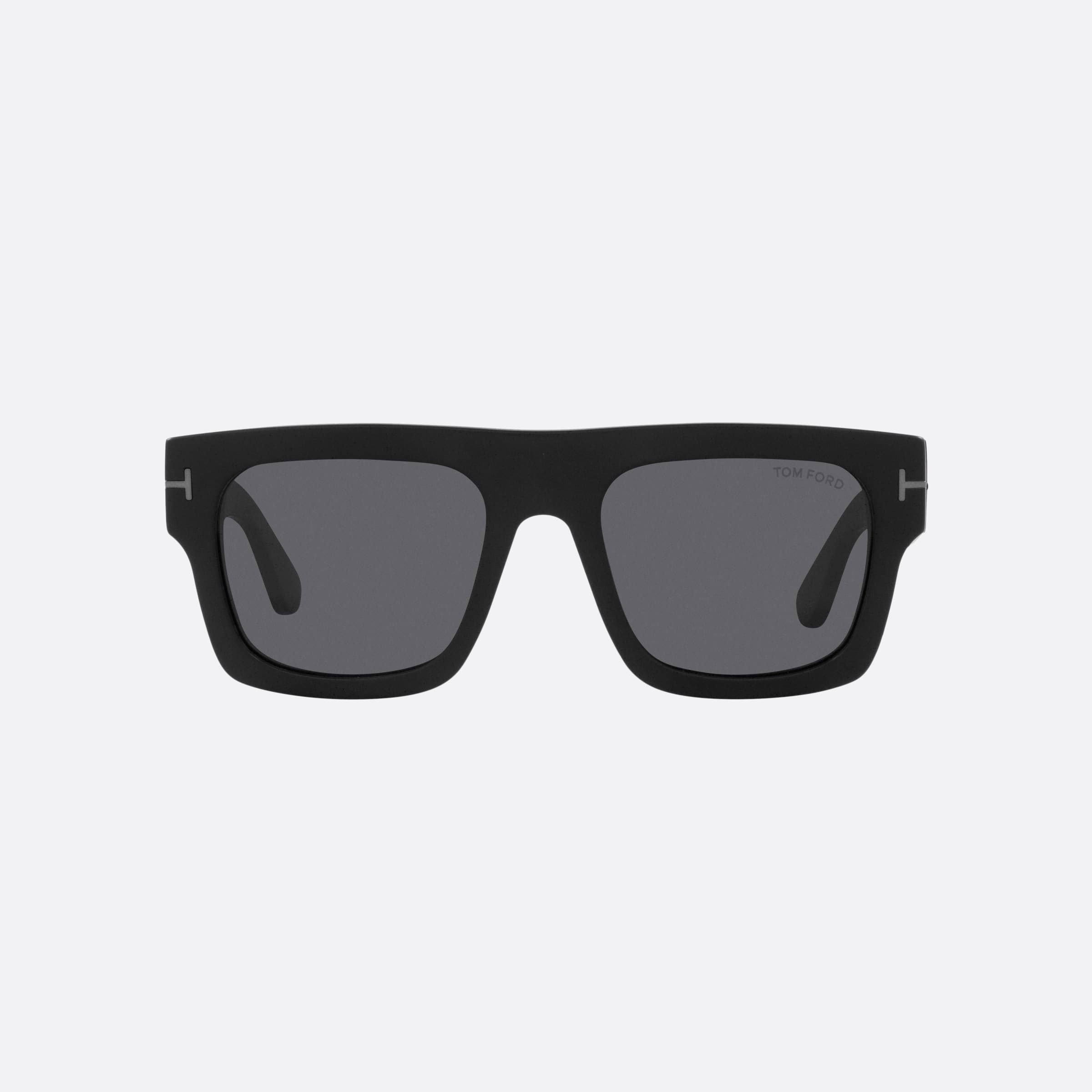 Tom 53mm Ford Ft0711 Black Square Men Sunglasses - Side View