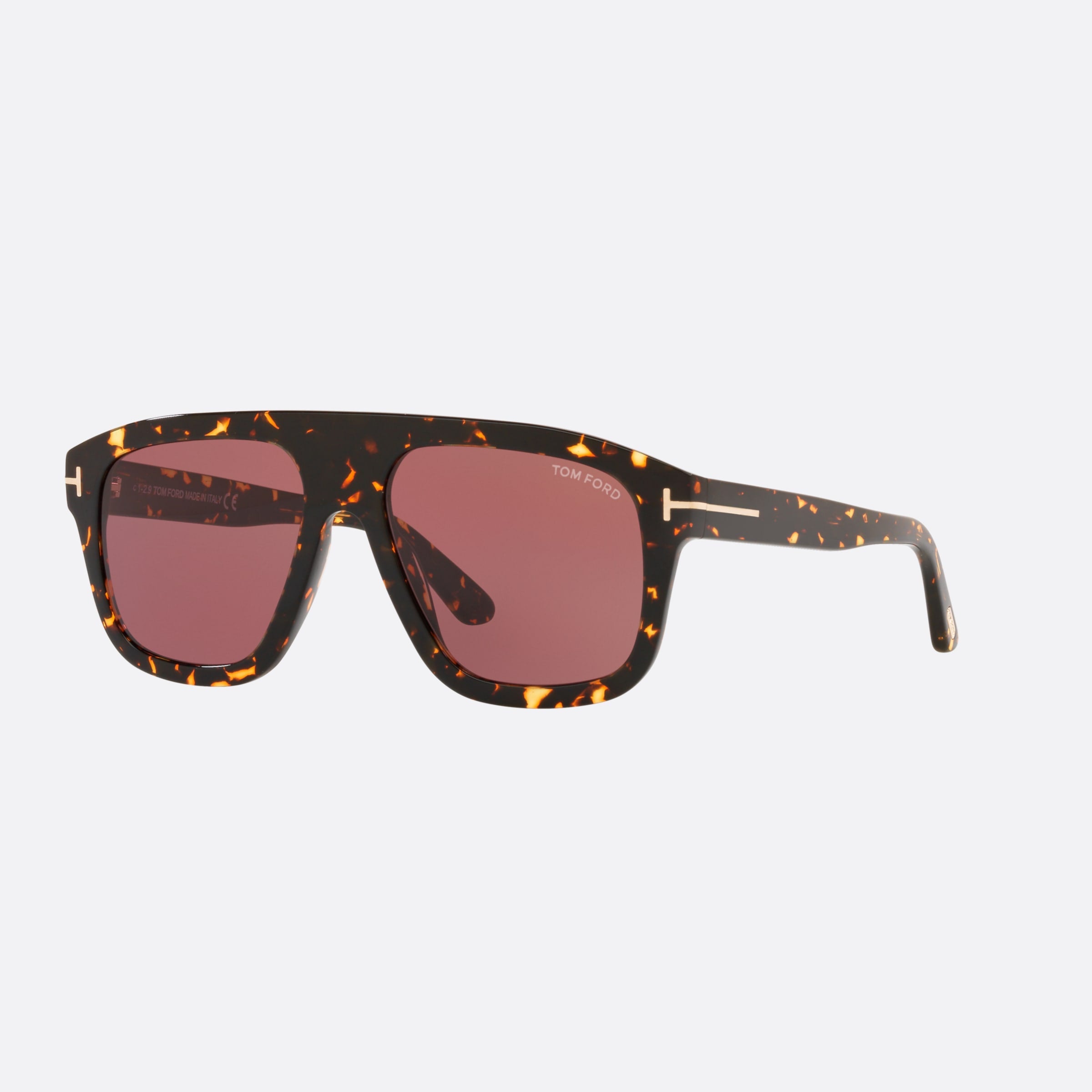 Tom 56mm Ford Ft0777 Tortoiseshell Square Men Sunglasses - Main View