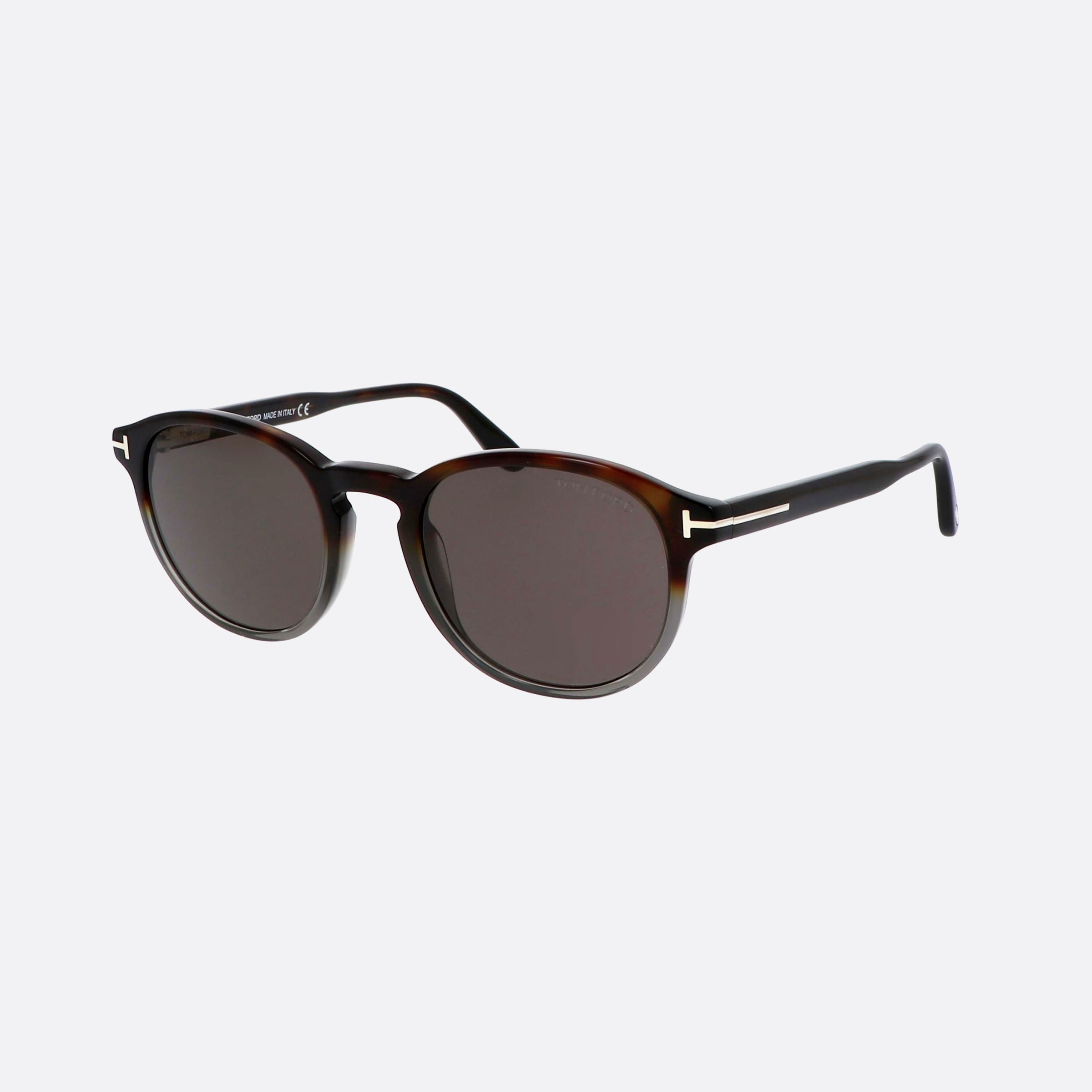 Tom 50mm Ford Ft0834 56a Tortoise Round Unisex Sunglasses - Main View