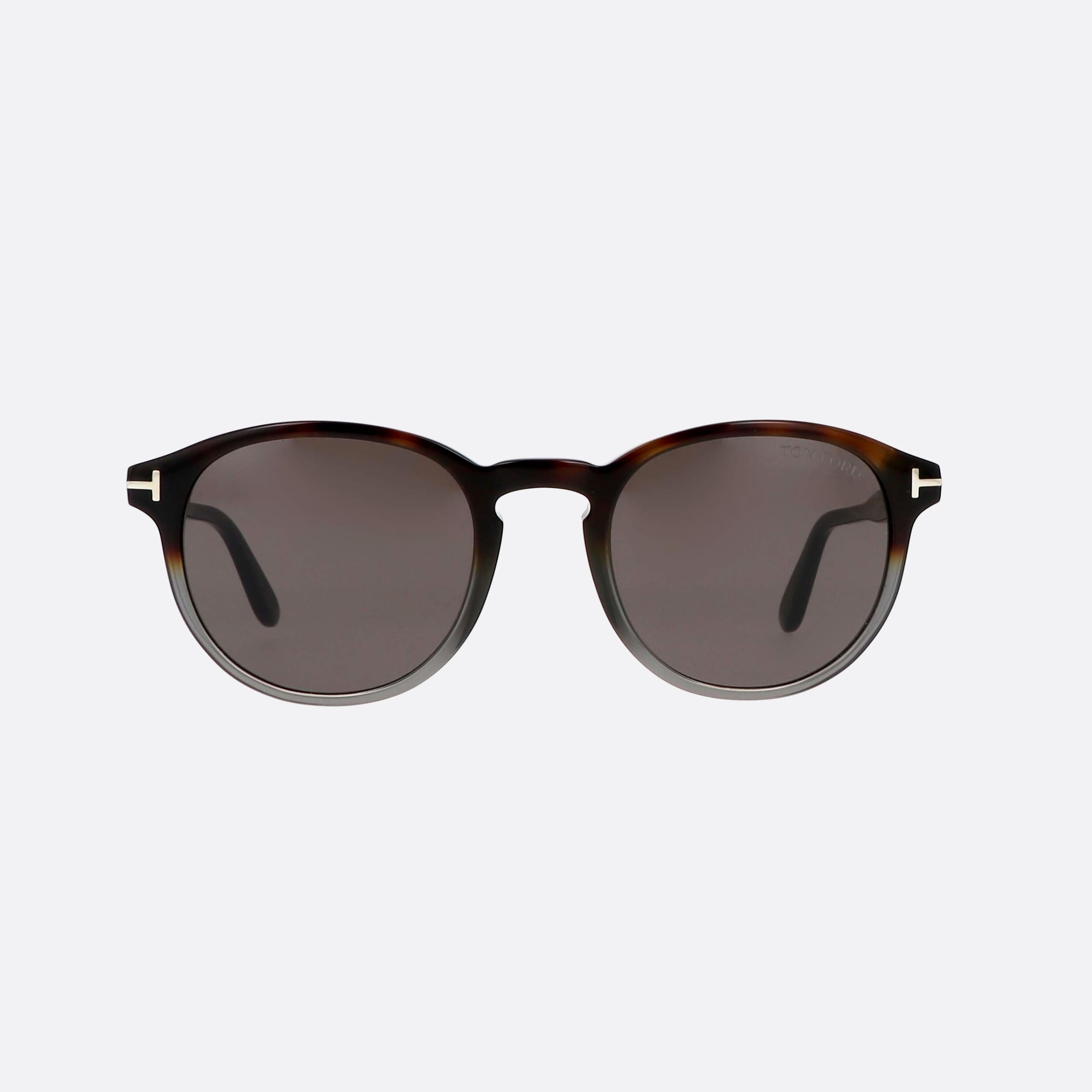 Tom 50mm Ford Ft0834 56a Tortoise Round Unisex Sunglasses - Side View