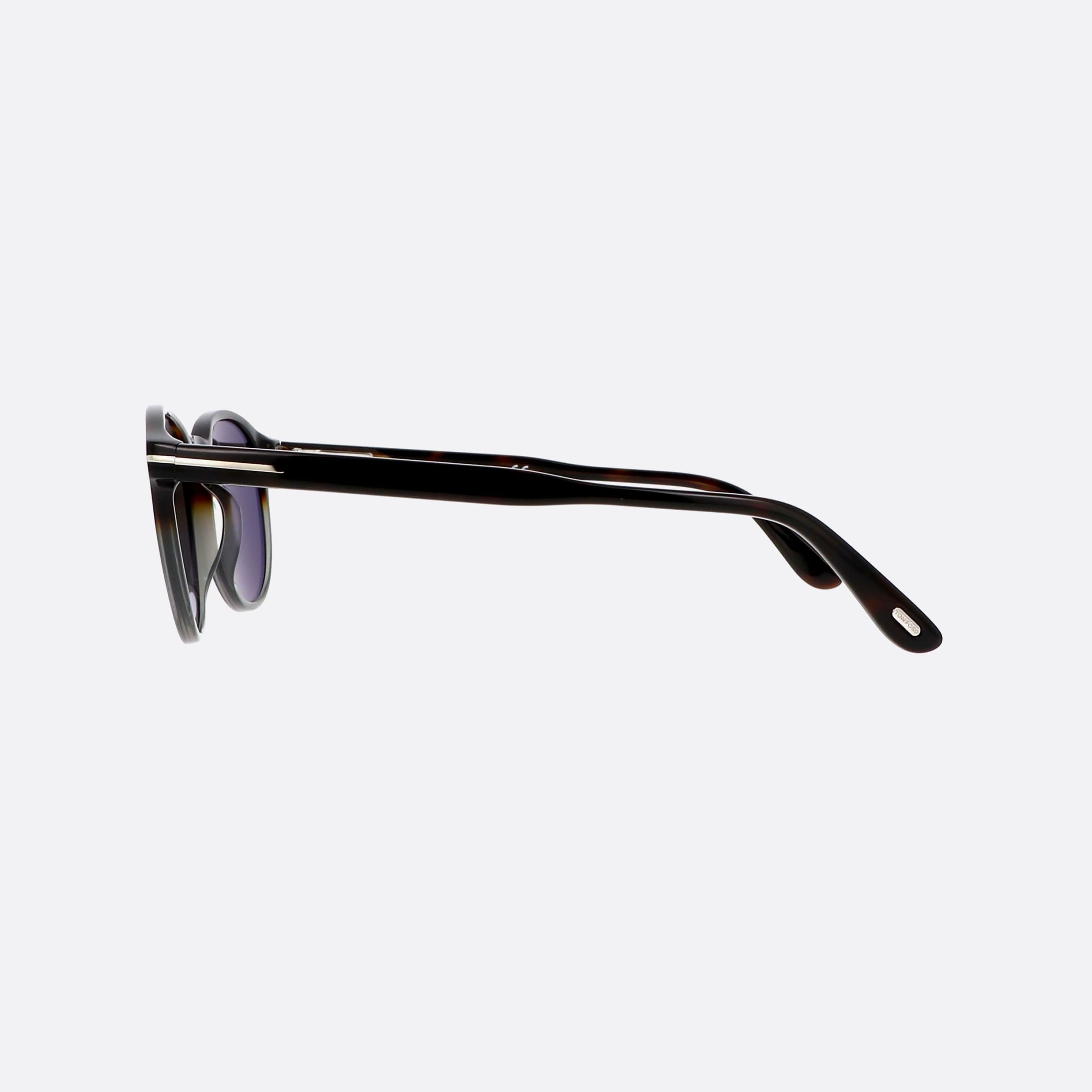 Tom 50mm Ford Ft0834 56a Tortoise Round Unisex Sunglasses - Detail View