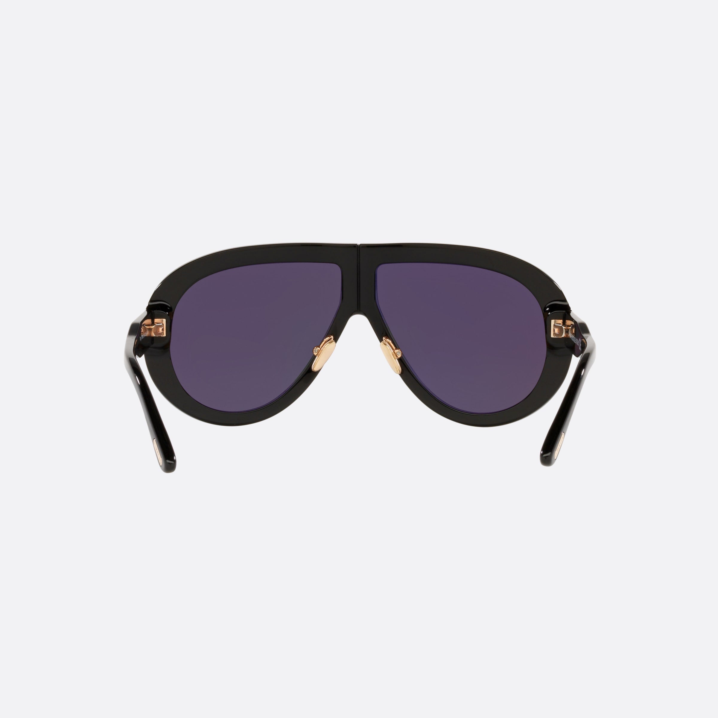 Tom 61mm Ford Ft0836 Black Pilot Unisex Sunglasses - Side View