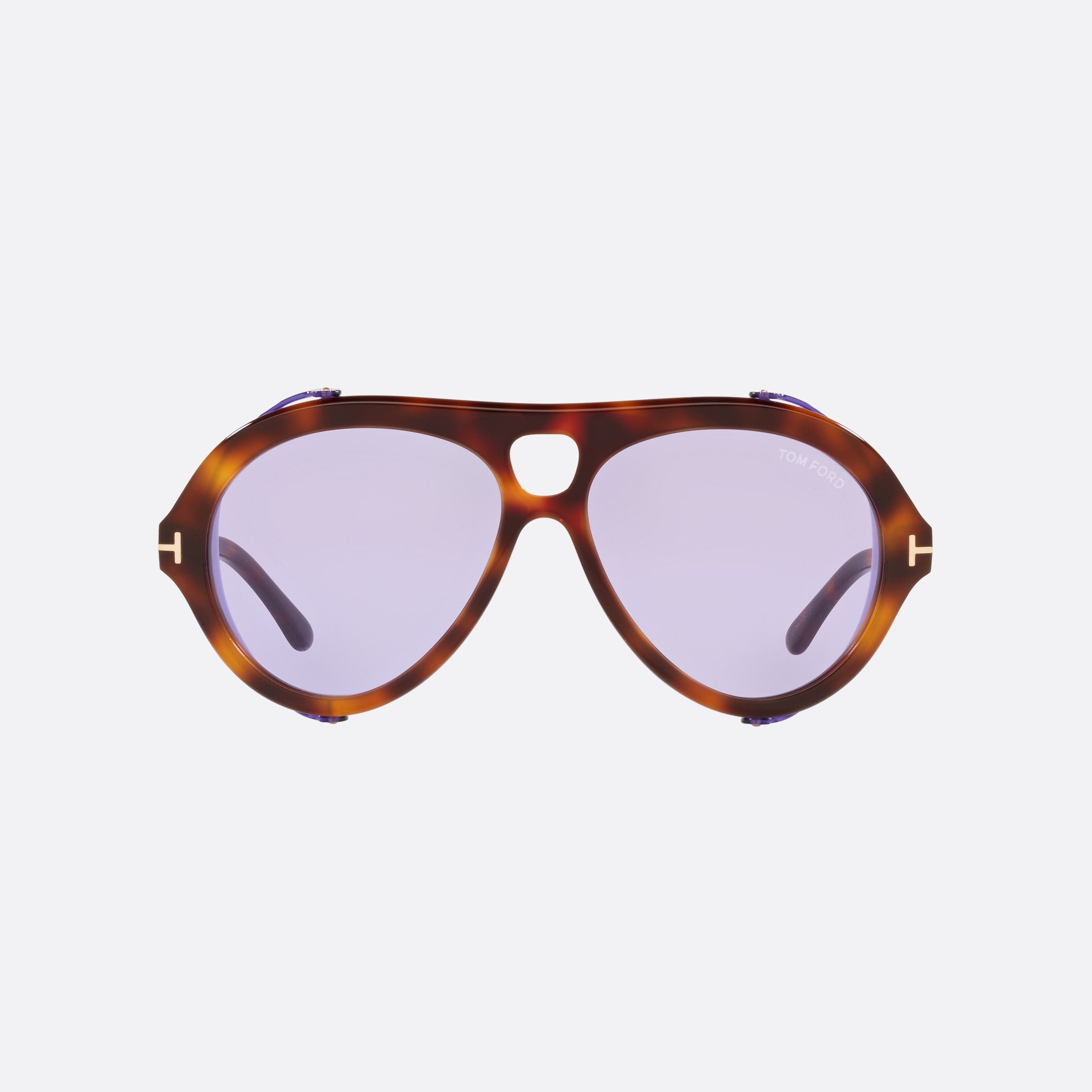 Tom 60mm Ford Ft0882 Tortoise Pilot Men Sunglasses - Side View