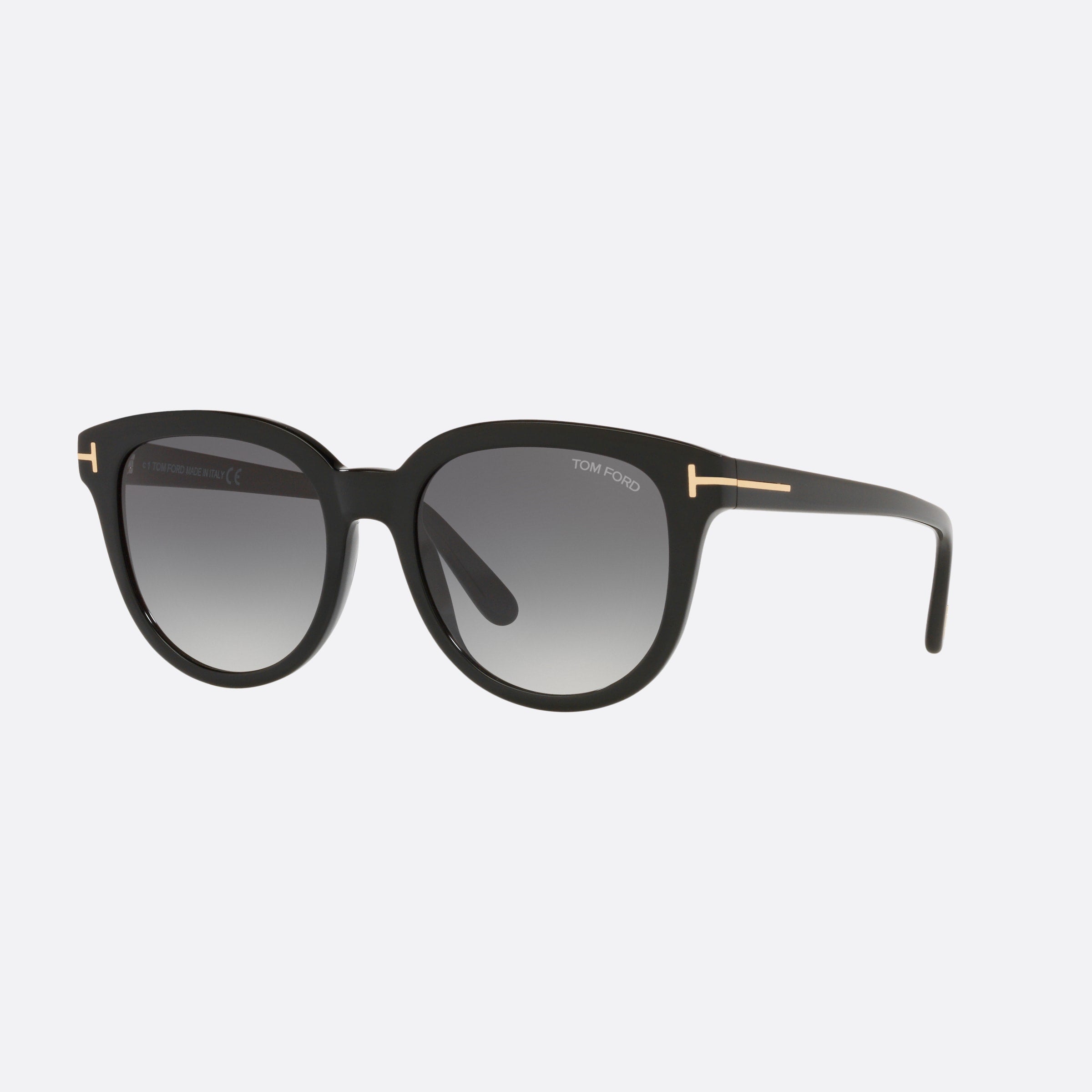 Tom 54mm Ford Ft0914 Black Round Women Sunglasses - Main View