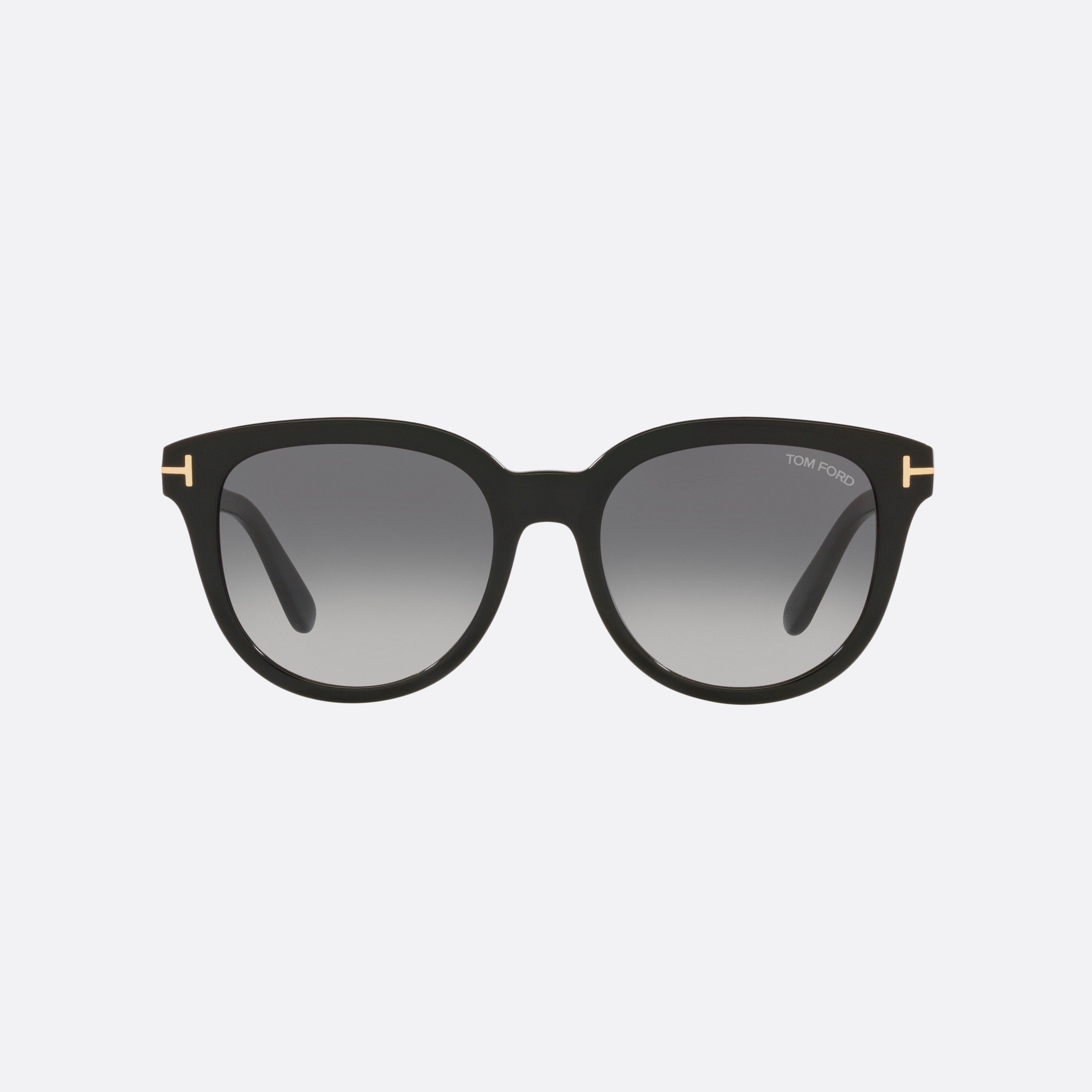 Tom 54mm Ford Ft0914 Black Round Women Sunglasses - Side View