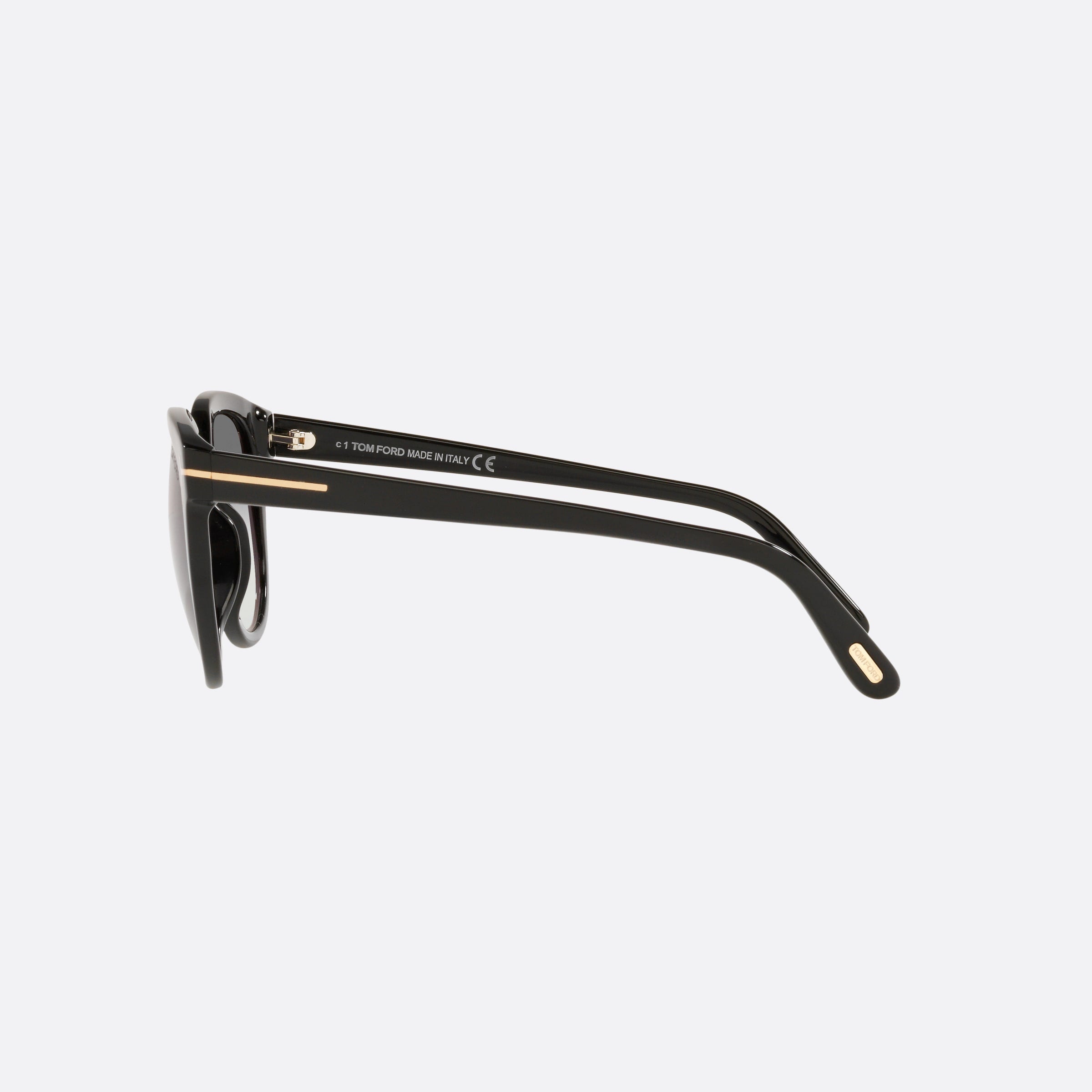 Tom 54mm Ford Ft0914 Black Round Women Sunglasses - Detail View