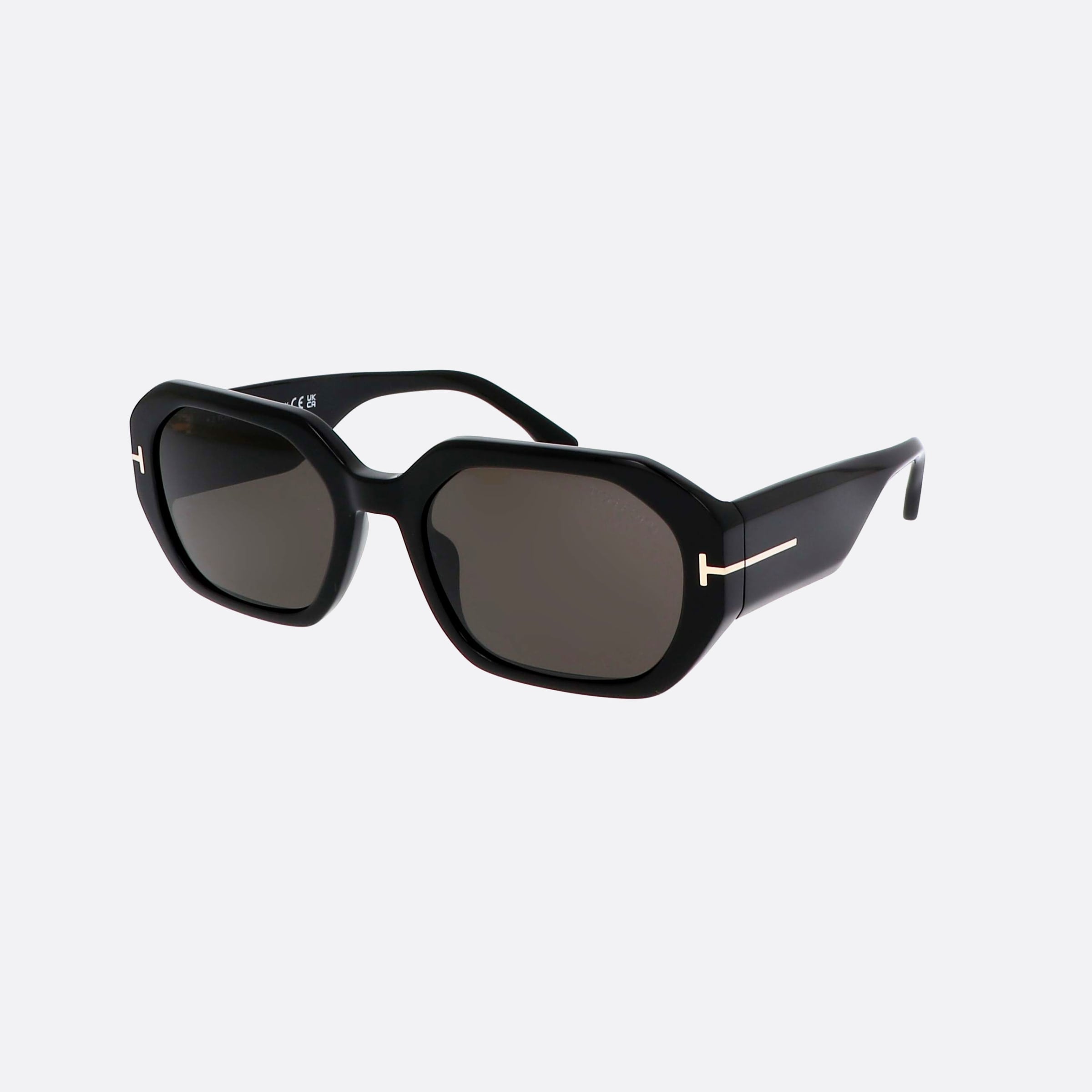 Tom 55mm Ford 01a Black Rectangle Unisex Sunglasses - Main View