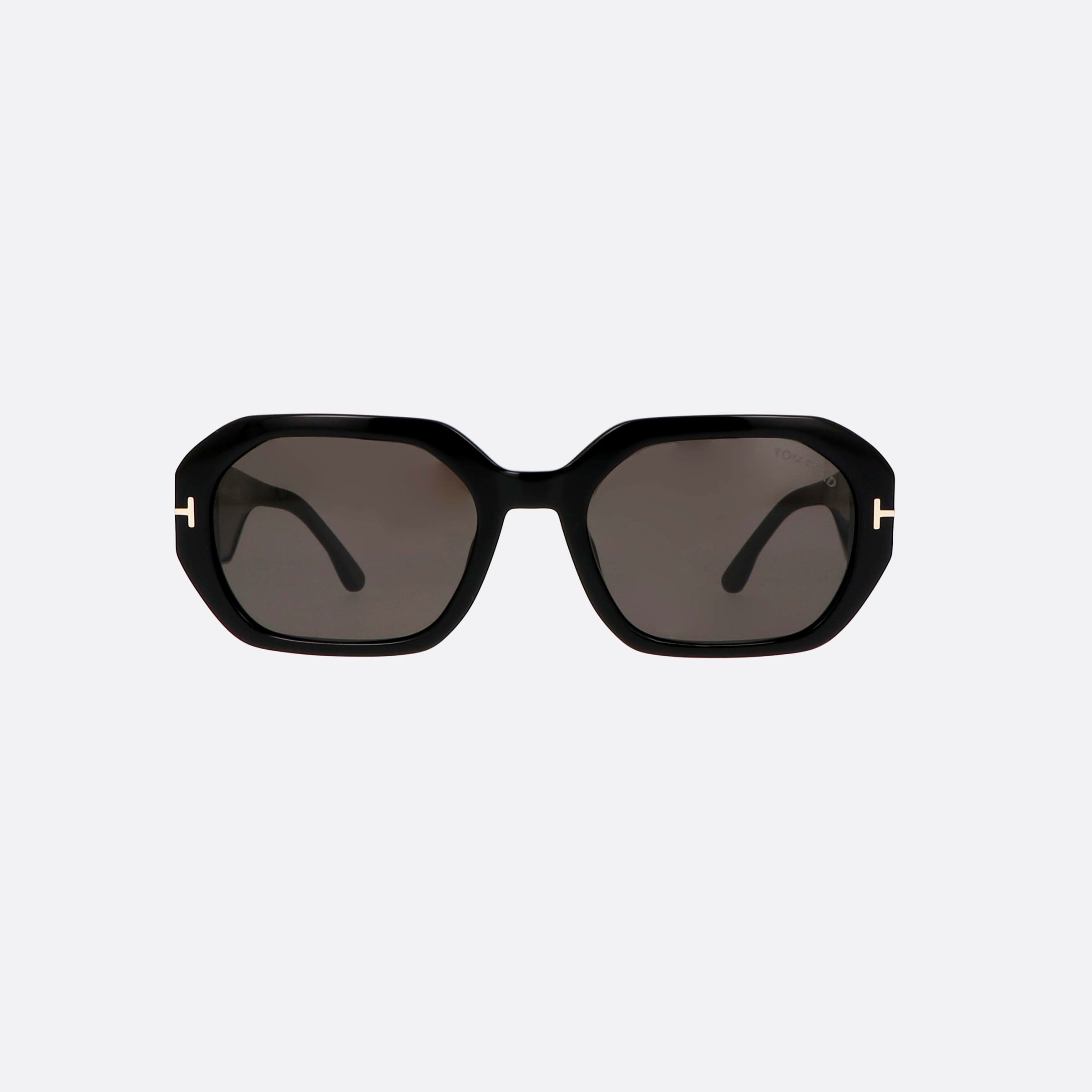 Tom 55mm Ford 01a Black Rectangle Unisex Sunglasses - Side View