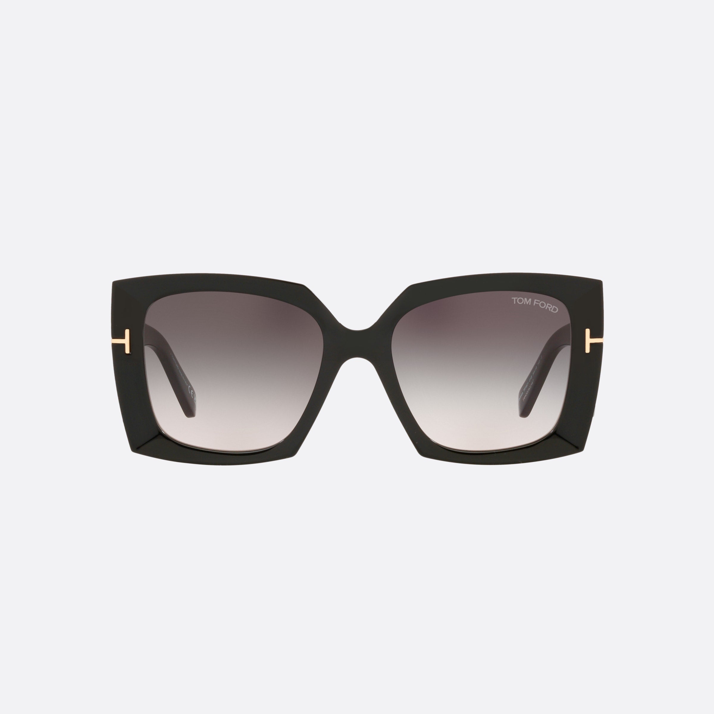Tom 54mm Ford Ft0921 Black Square Women Sunglasses - Side View