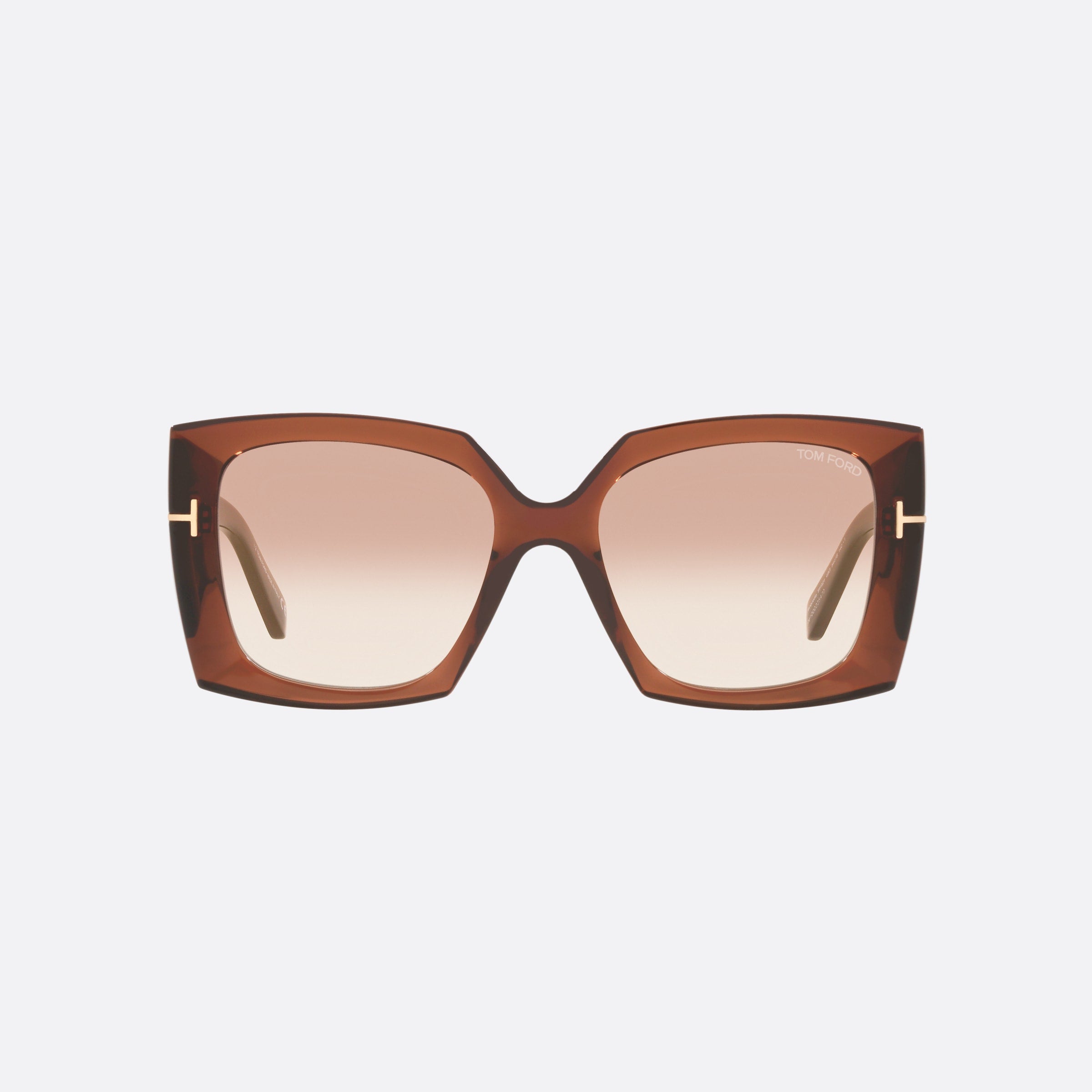 Tom 54mm Ford Ft0921 Black Square Women Sunglasses - Side View