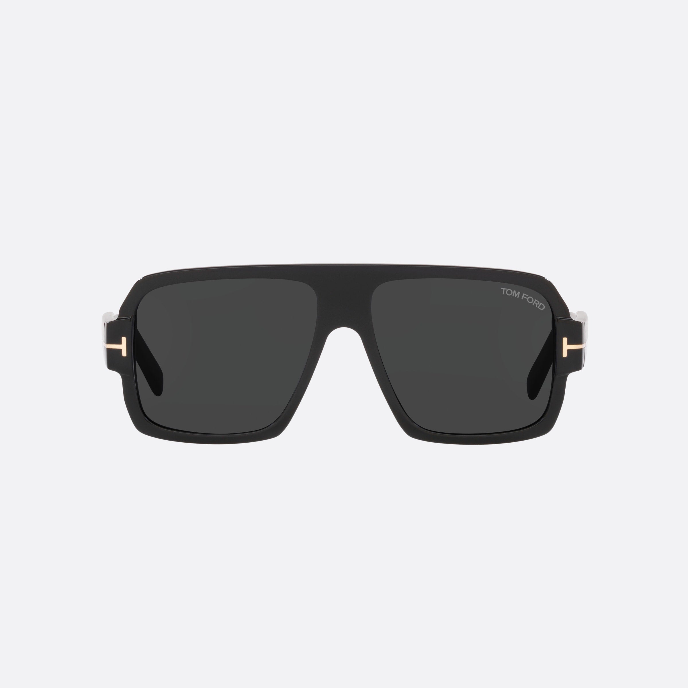 Tom 58mm Ford Ft0933 Black Square Men Sunglasses - Side View