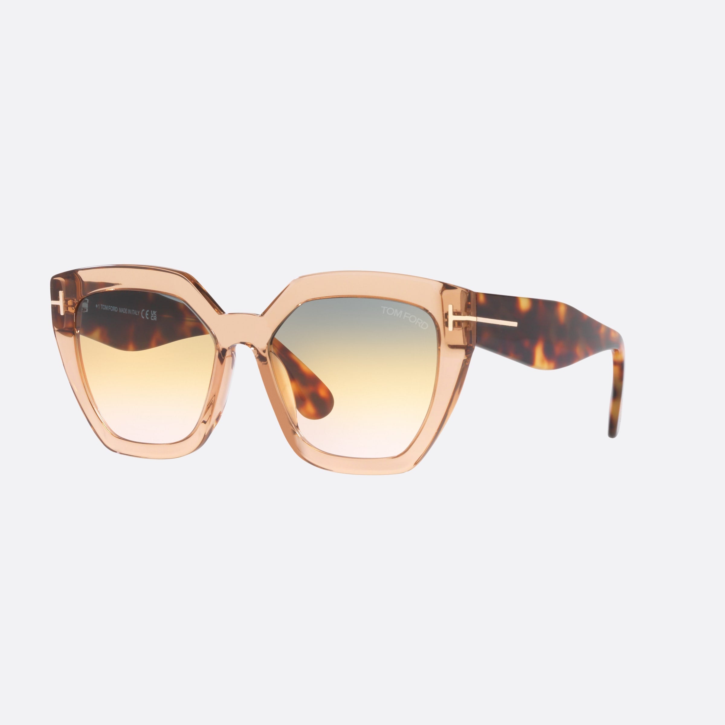 Tom 56mm Ford Ft0939 Brown Square Women Sunglasses - Main View
