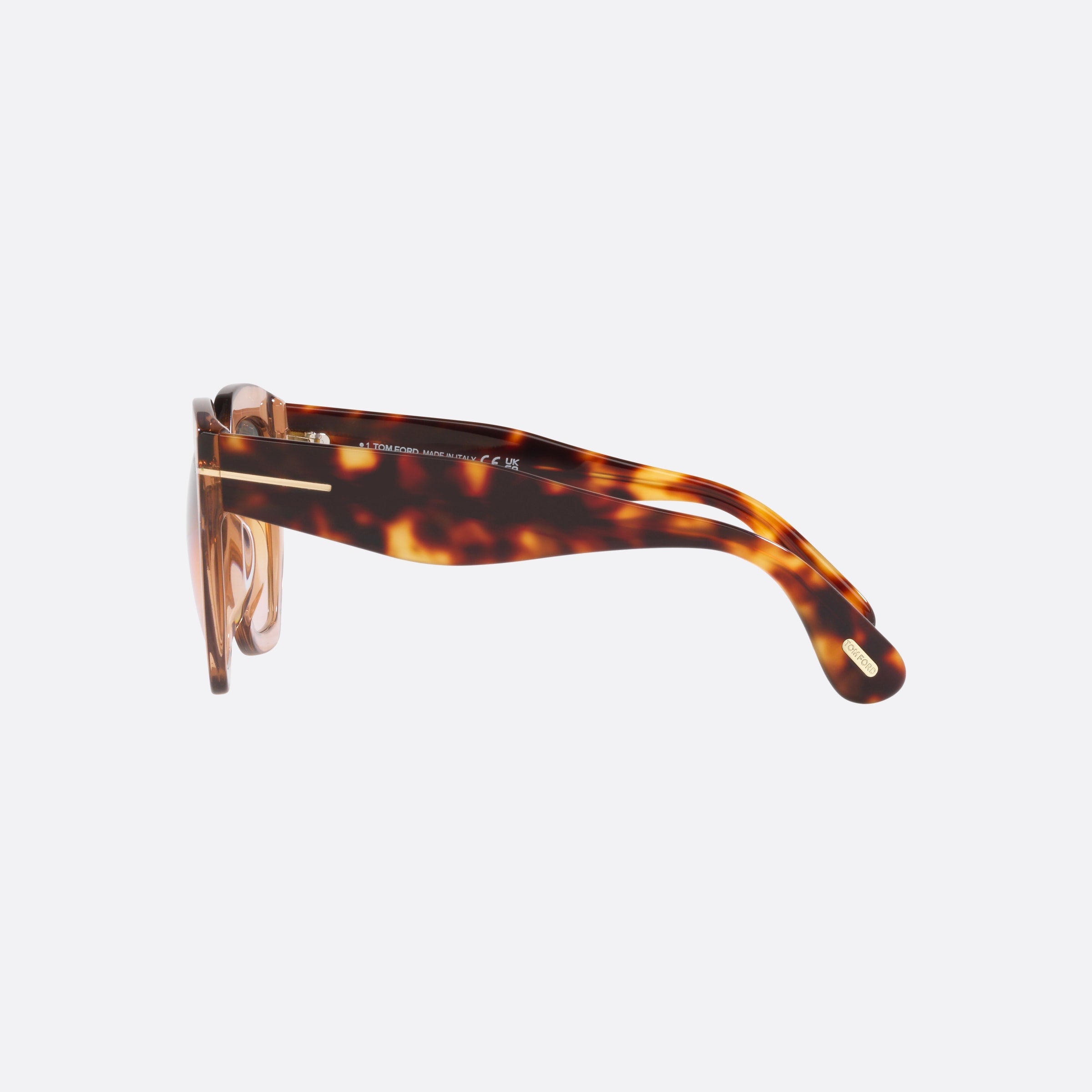 Tom 56mm Ford Ft0939 Brown Square Women Sunglasses - Detail View