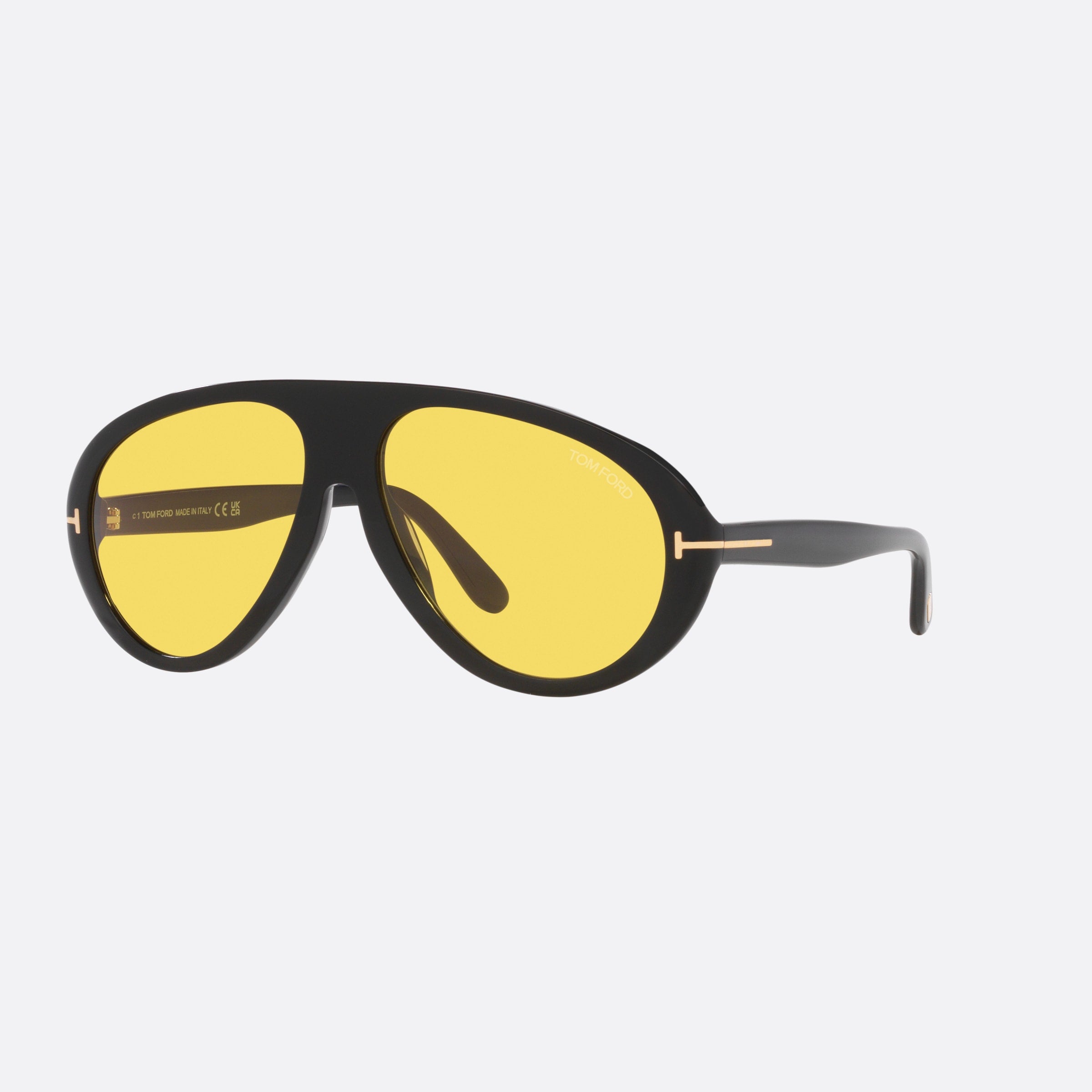 Tom 60mm Ford Ft0988 Black Pilot Men Sunglasses - Main View