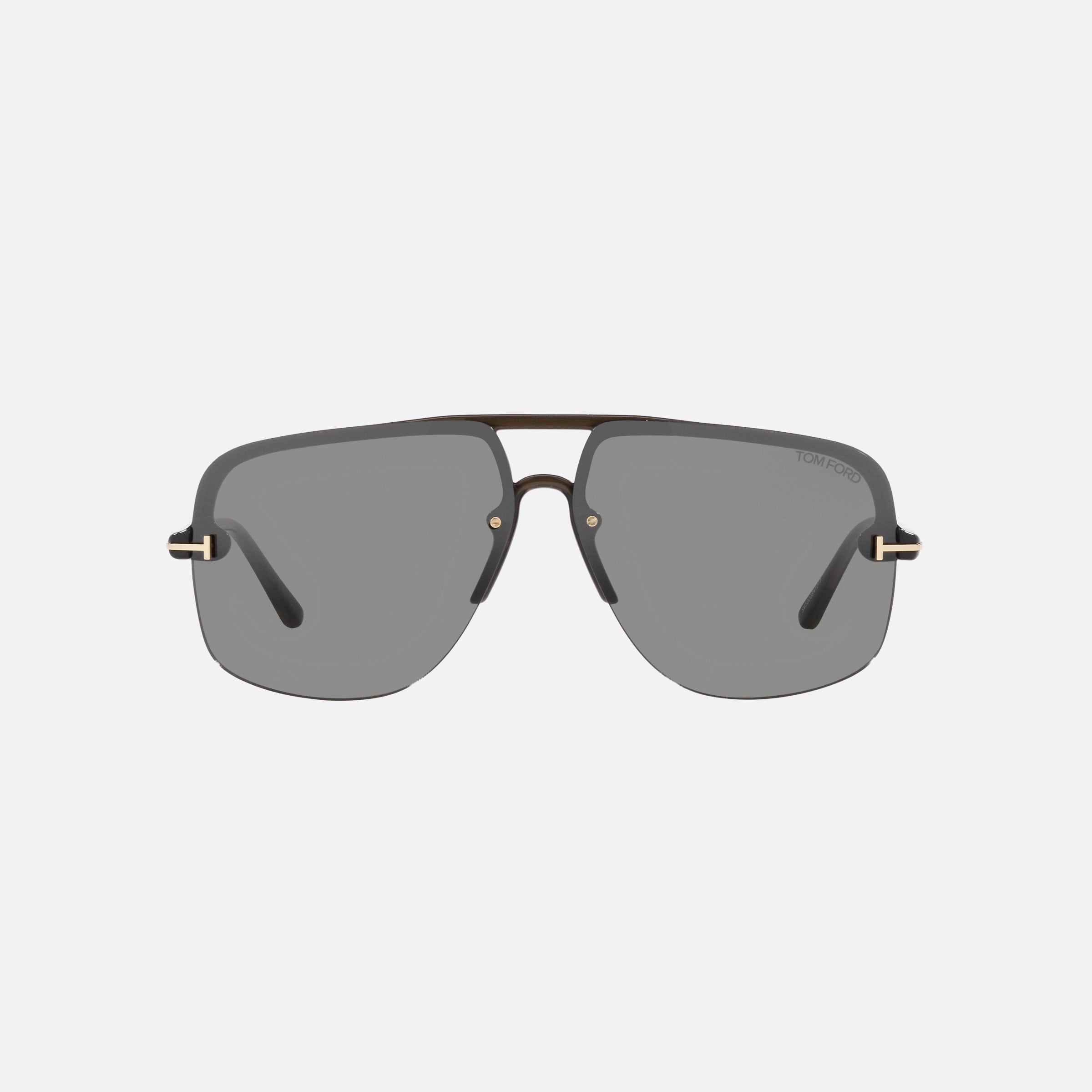 Tom 63mm Ford Ft1003 Brown Pilot Men Sunglasses - Side View