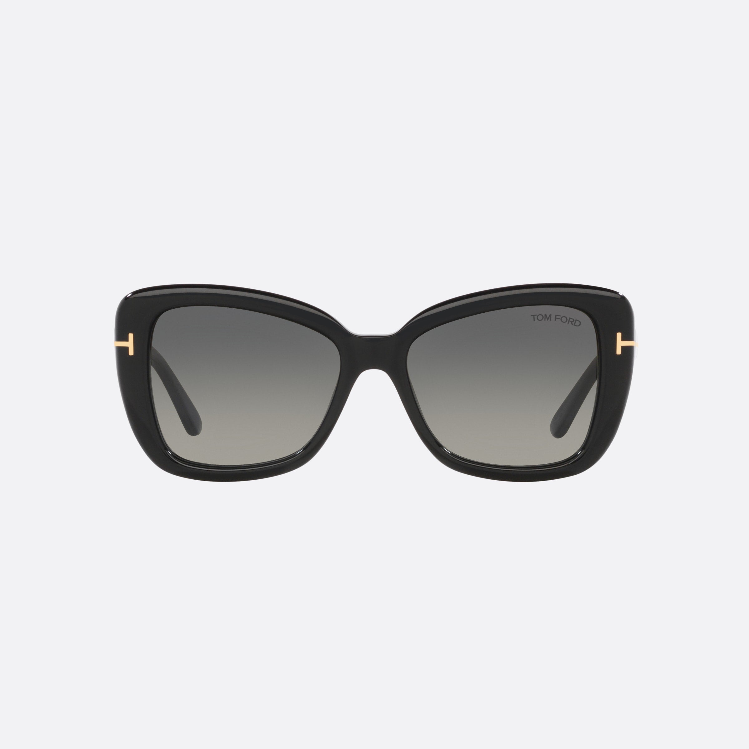 Tom 55mm Ford Ft1008 Black Butterfly Women Sunglasses - Side View