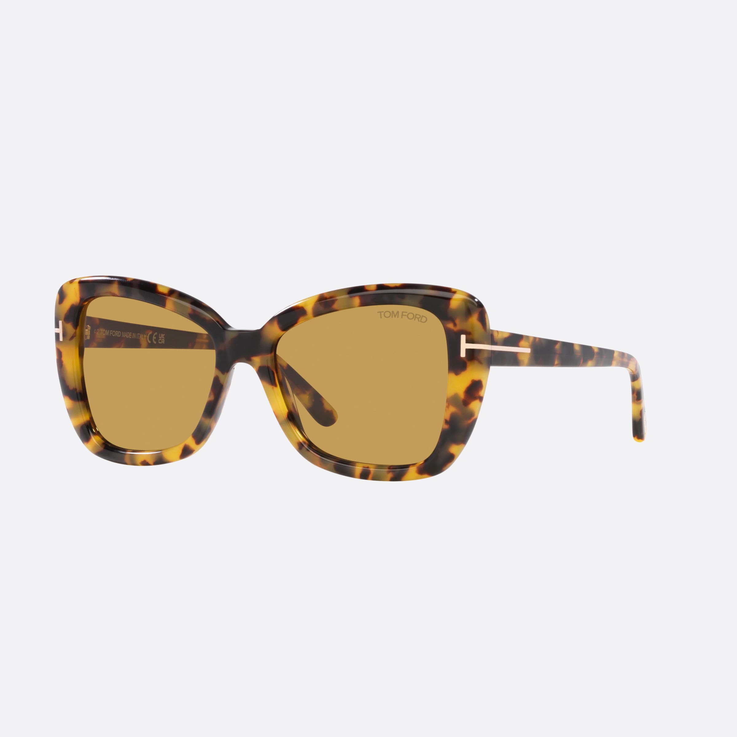 Tom 55mm Ford Ft1008 Brown Butterfly Women Sunglasses - Main View