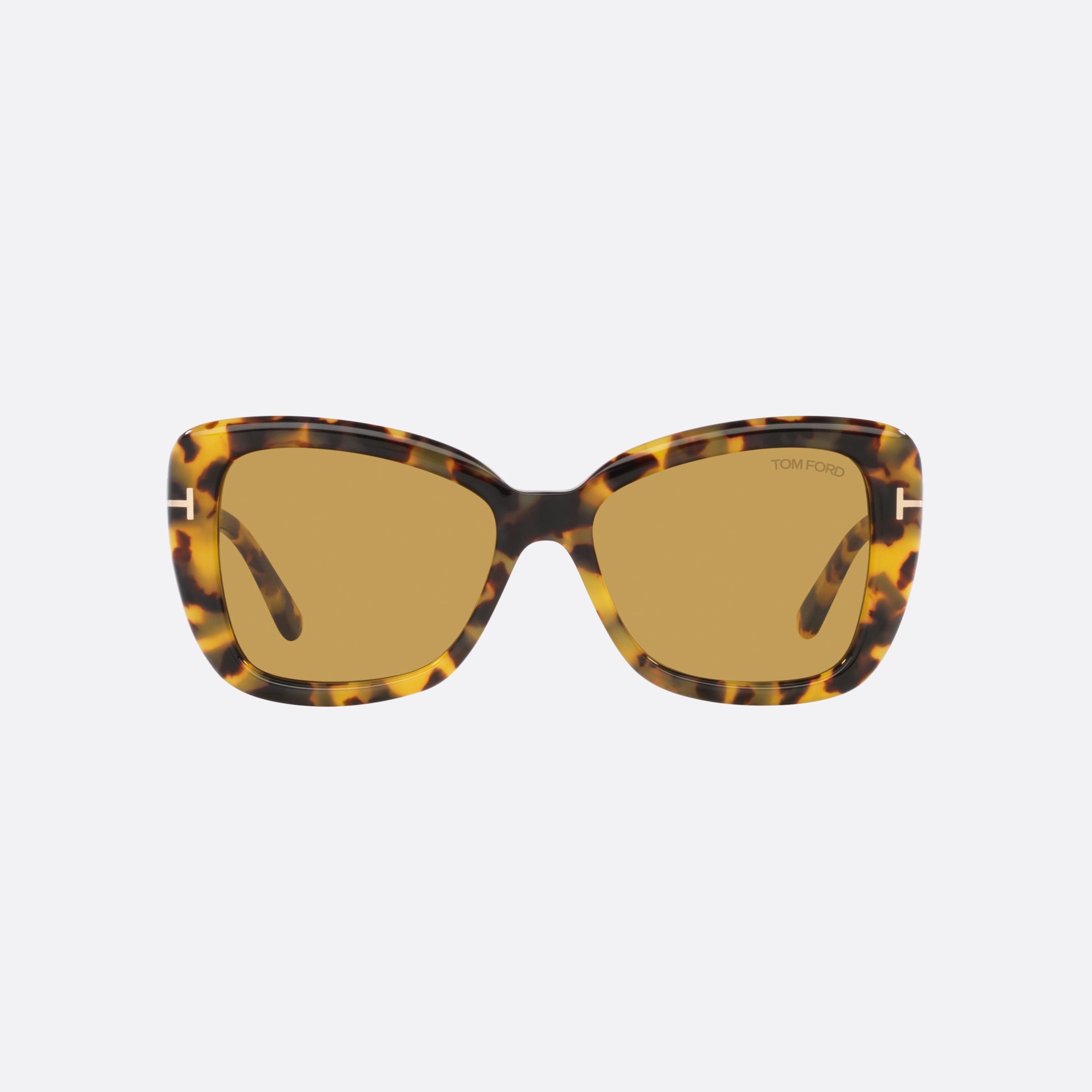 Tom 55mm Ford Ft1008 Brown Butterfly Women Sunglasses - Side View