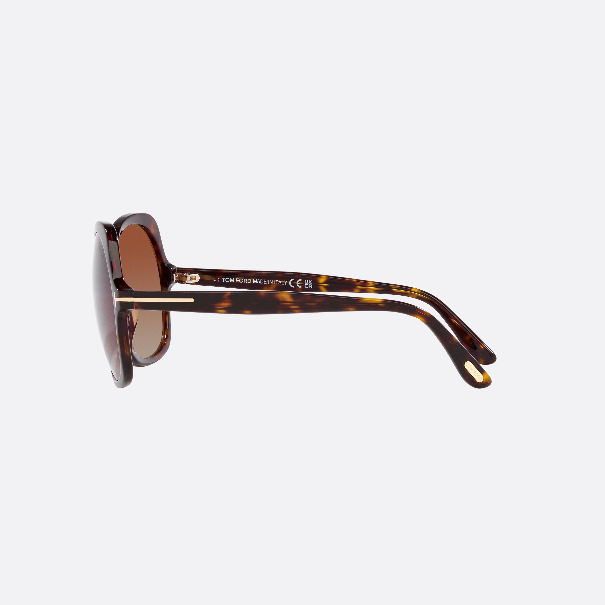 Tom 64mm Ford Ft1013 52f Brown Butterfly Women Sunglasses - Detail View