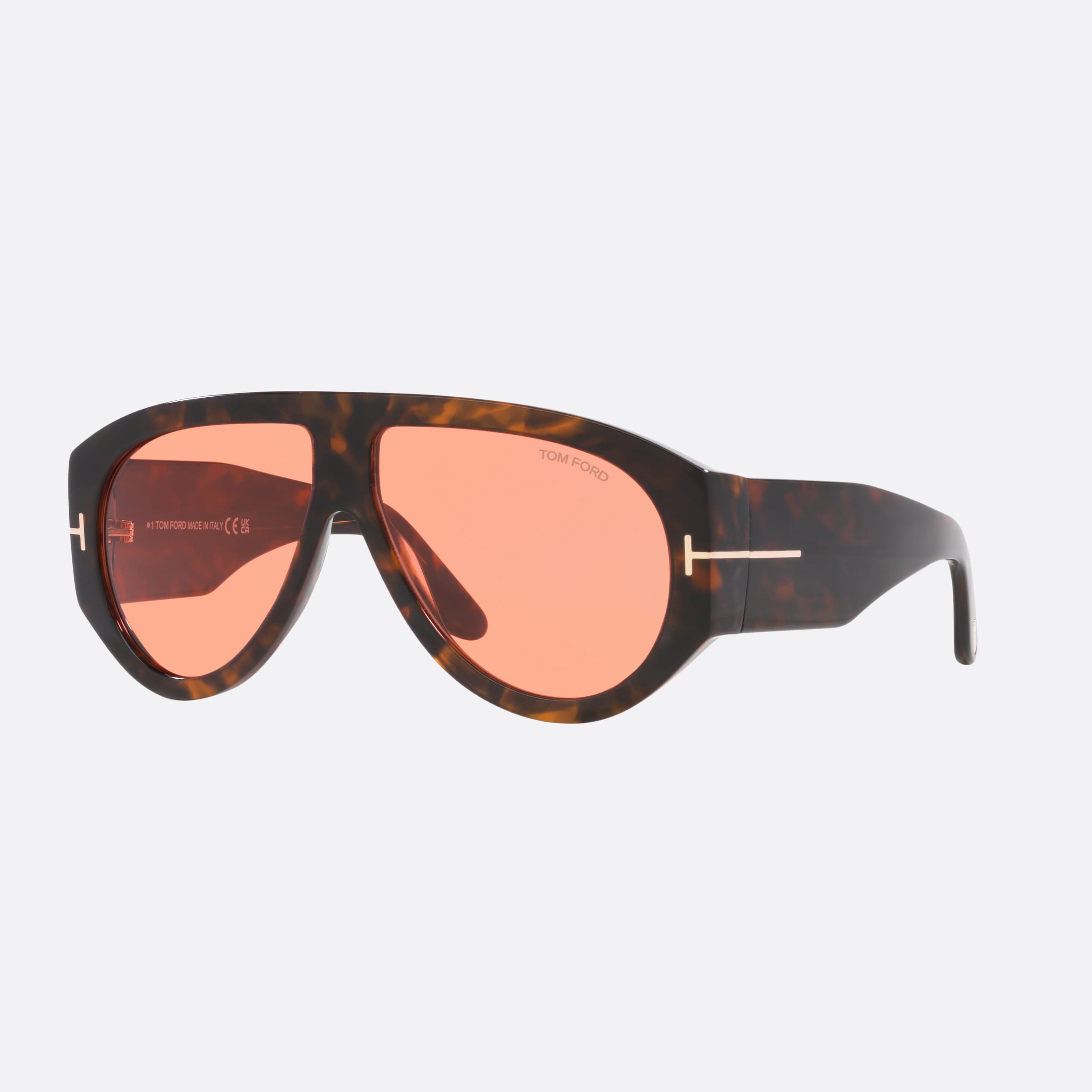 Tom 60mm Ford Ft1044 Brown Pilot Men Sunglasses - Main View