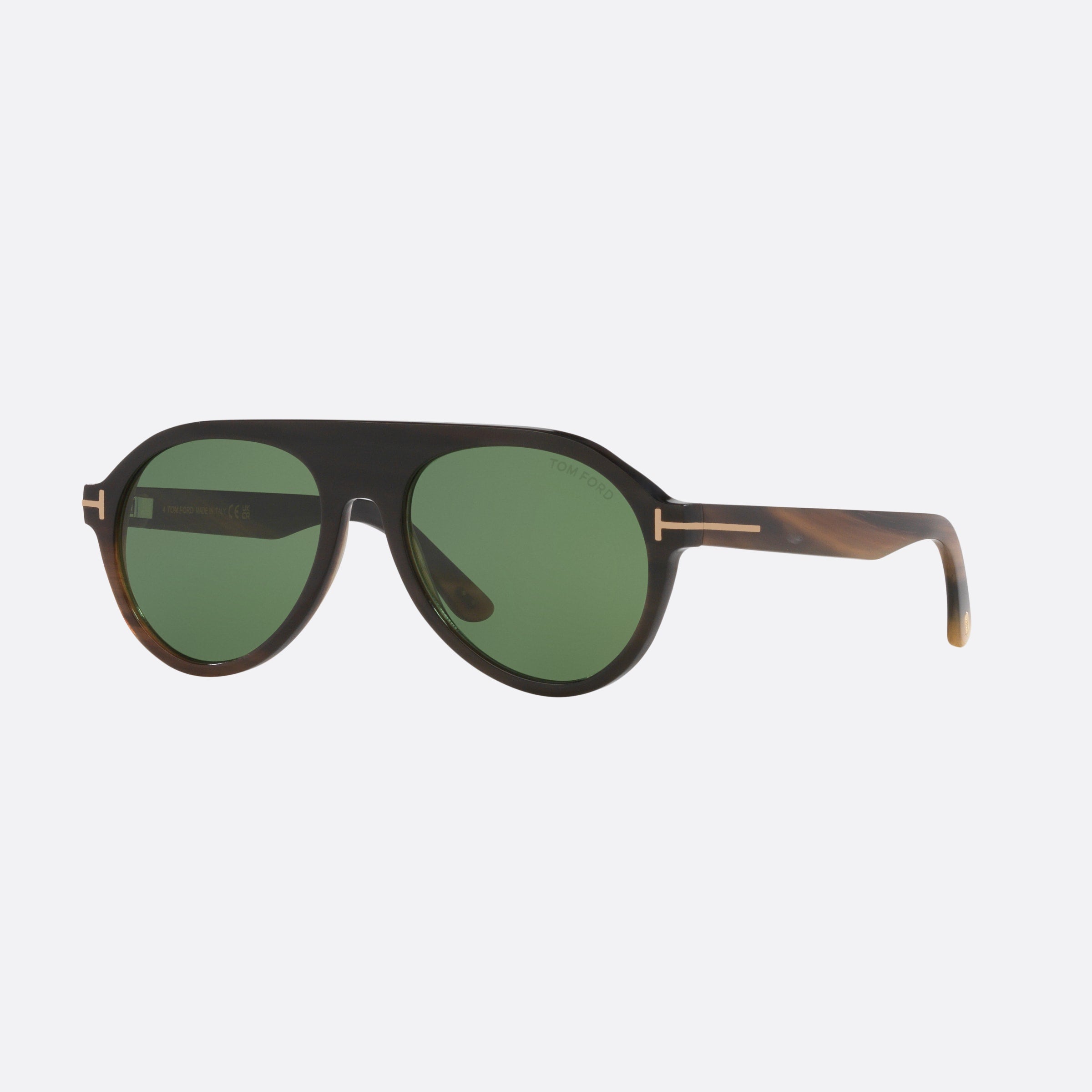Tom 54mm Ford Ft1047 Brown Pilot Men Sunglasses - Main View