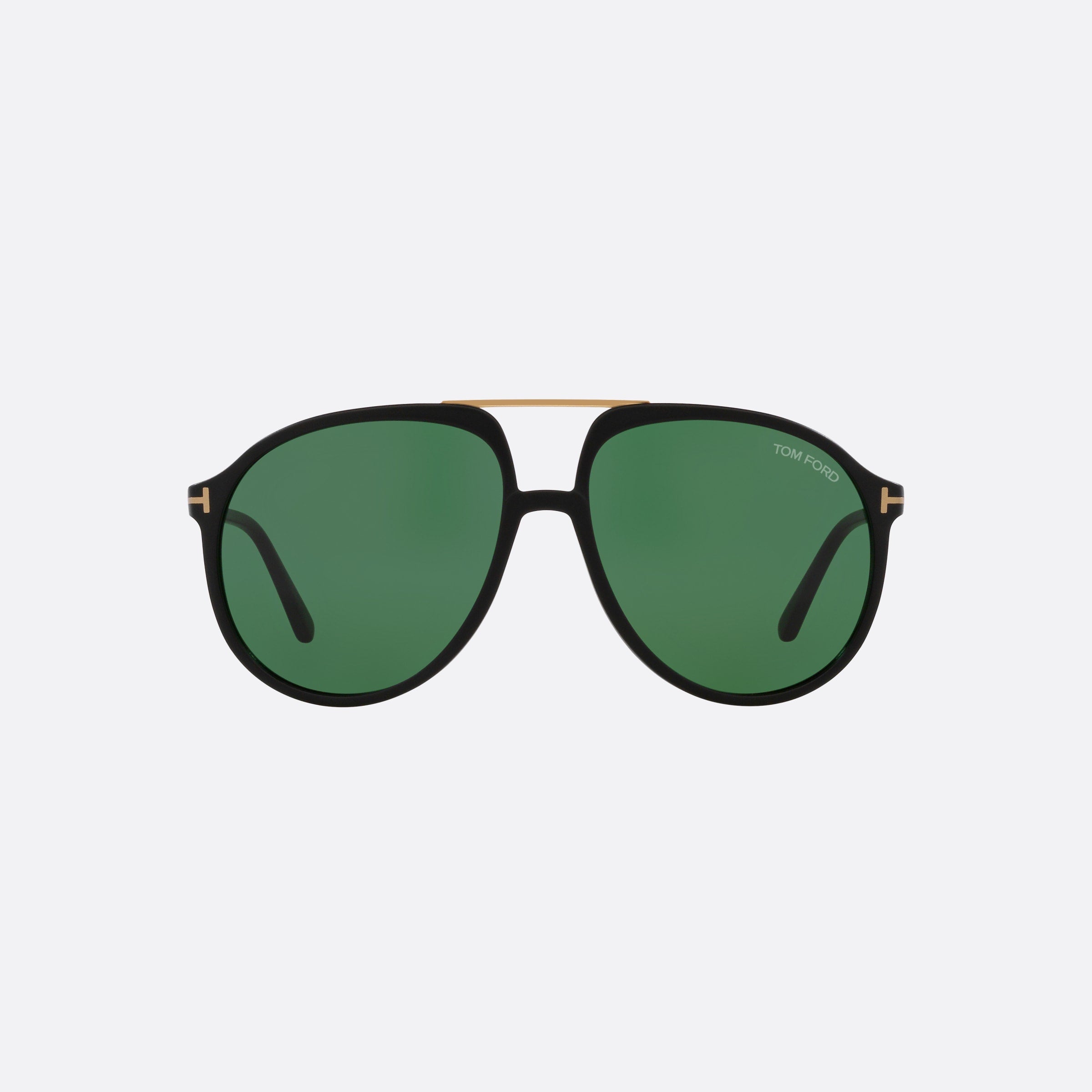 Tom 58mm Ford Ft1079 02n Black Pilot Men Sunglasses - Side View