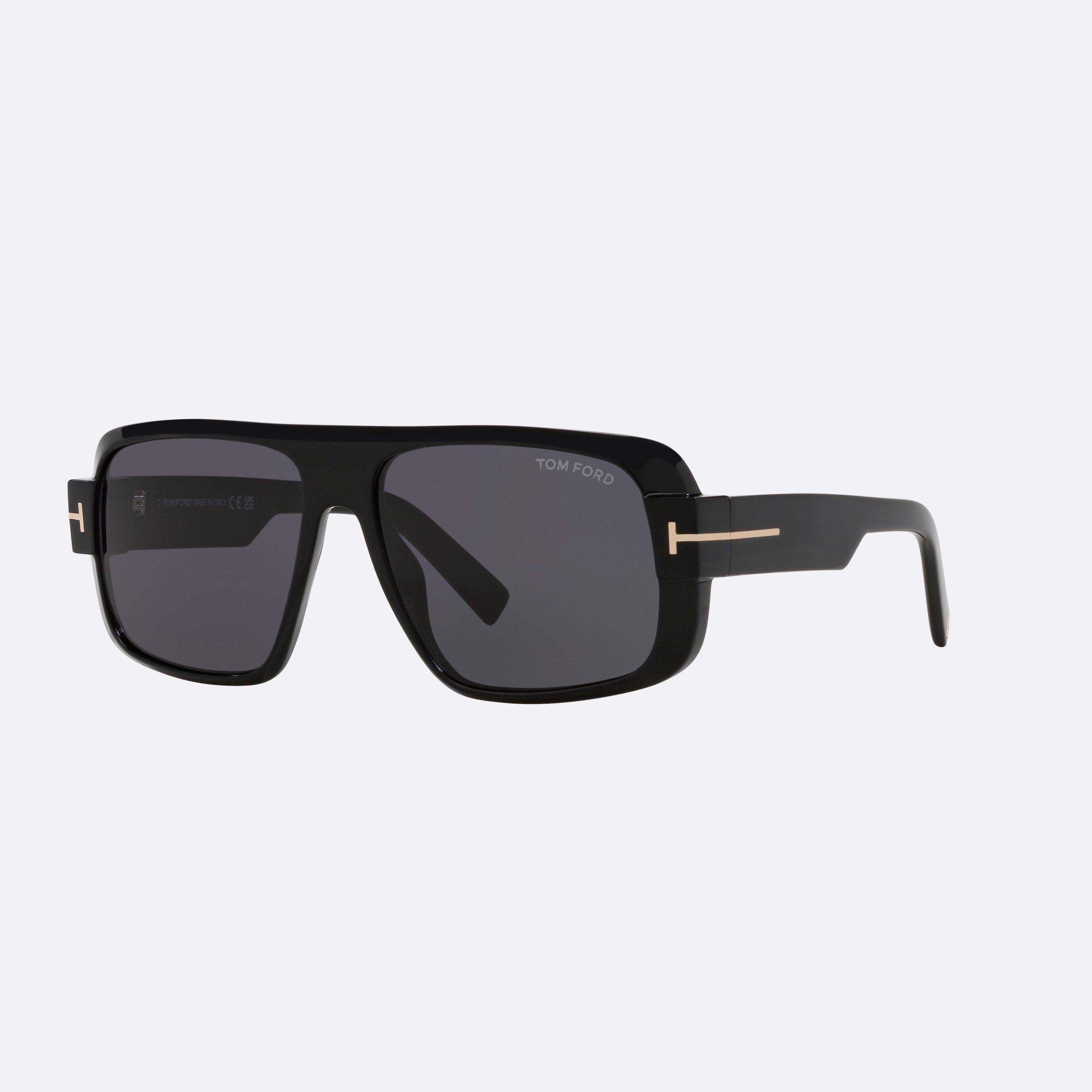 Tom 58mm Ford Ft1101 01a Black Pilot Men Sunglasses - Main View