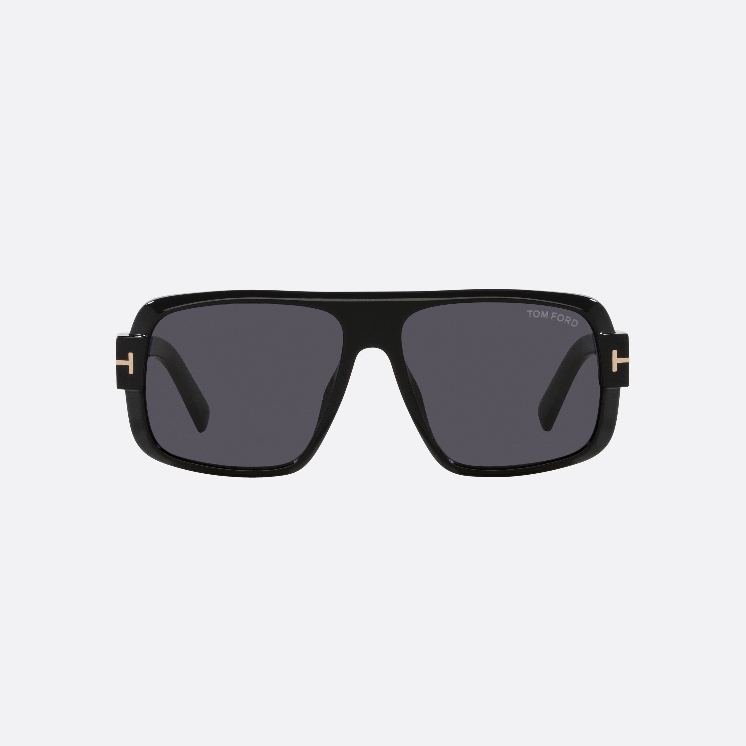 Tom 58mm Ford Ft1101 01a Black Pilot Men Sunglasses - Side View