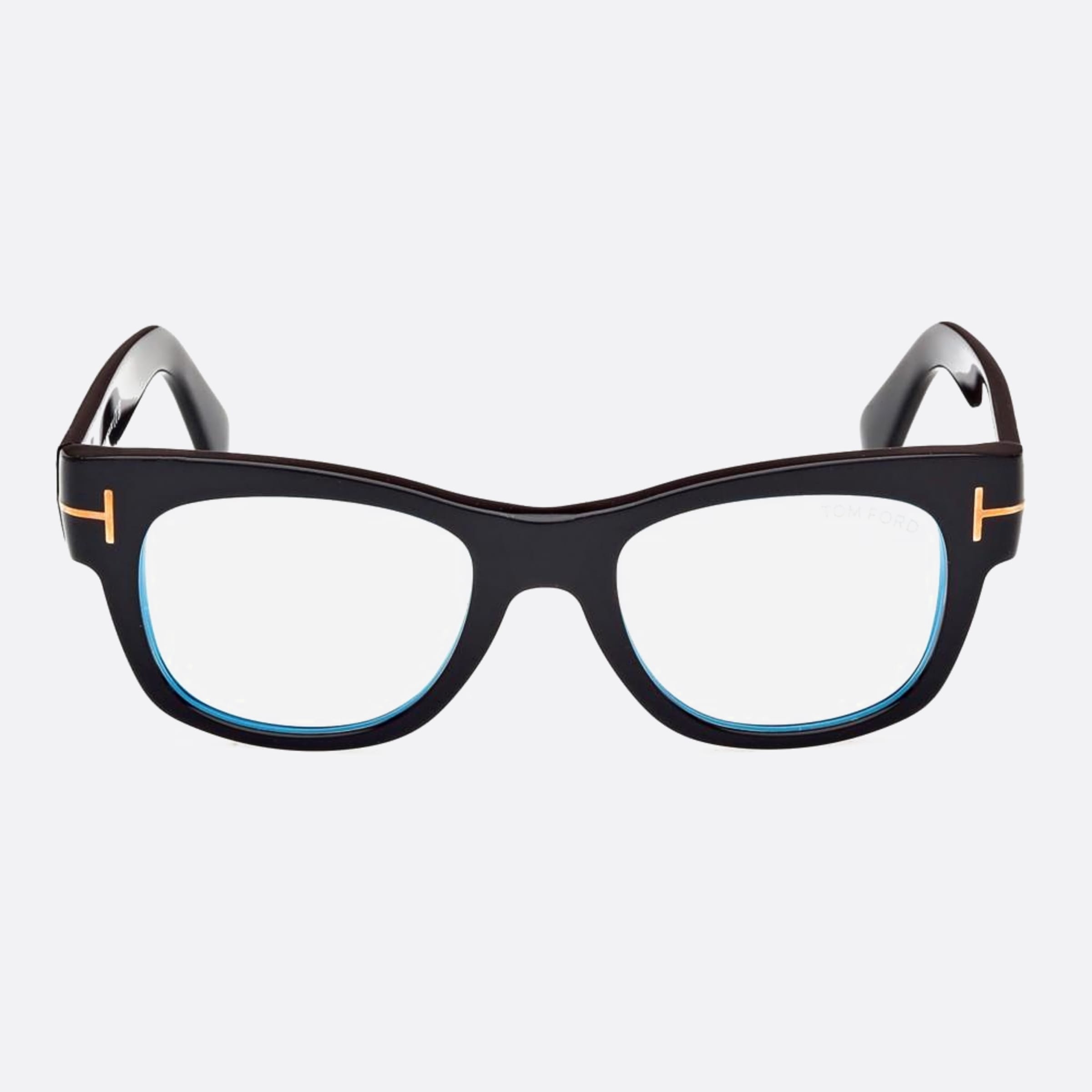 Tom 52mm Ford Ft5040 Blue Block Black Squared Men Eyeglasses - Main View