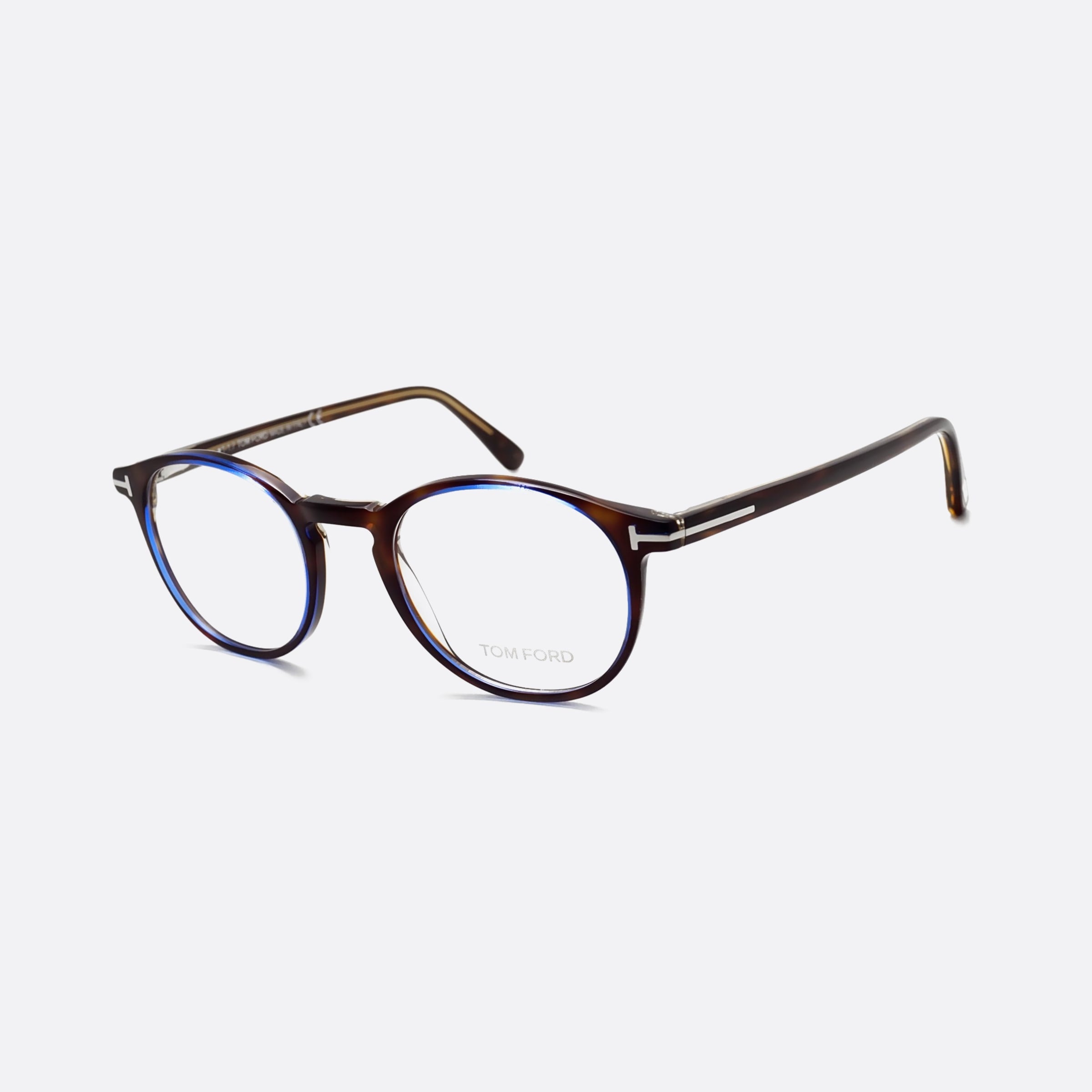 Tom 48mm Ford Ft5294 Tortoise Oval Unisex Eyeglasses - Main View