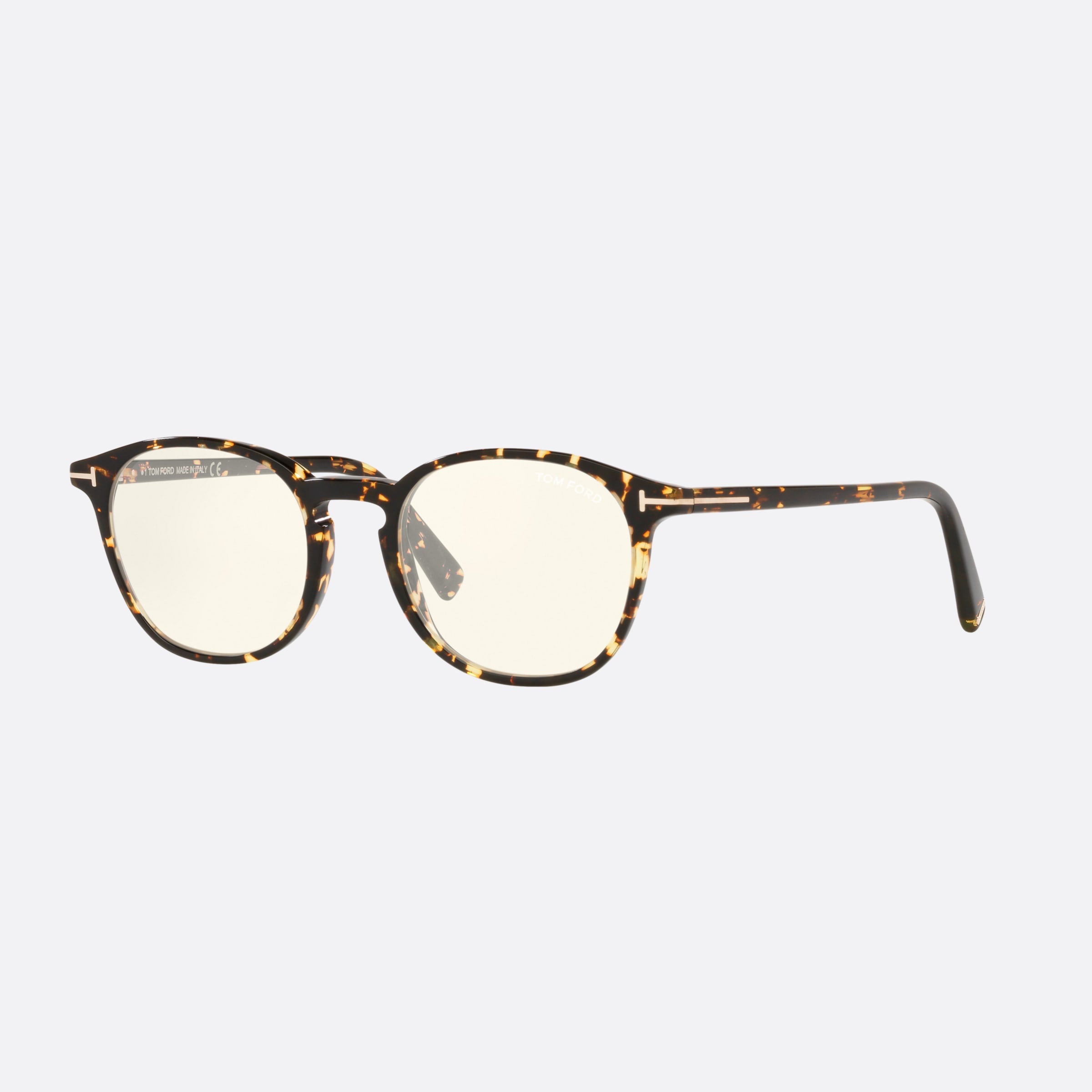 Tom 52mm Ford Ft5583 Tortoiseshell Irregular Unisex Eyeglasses - Main View