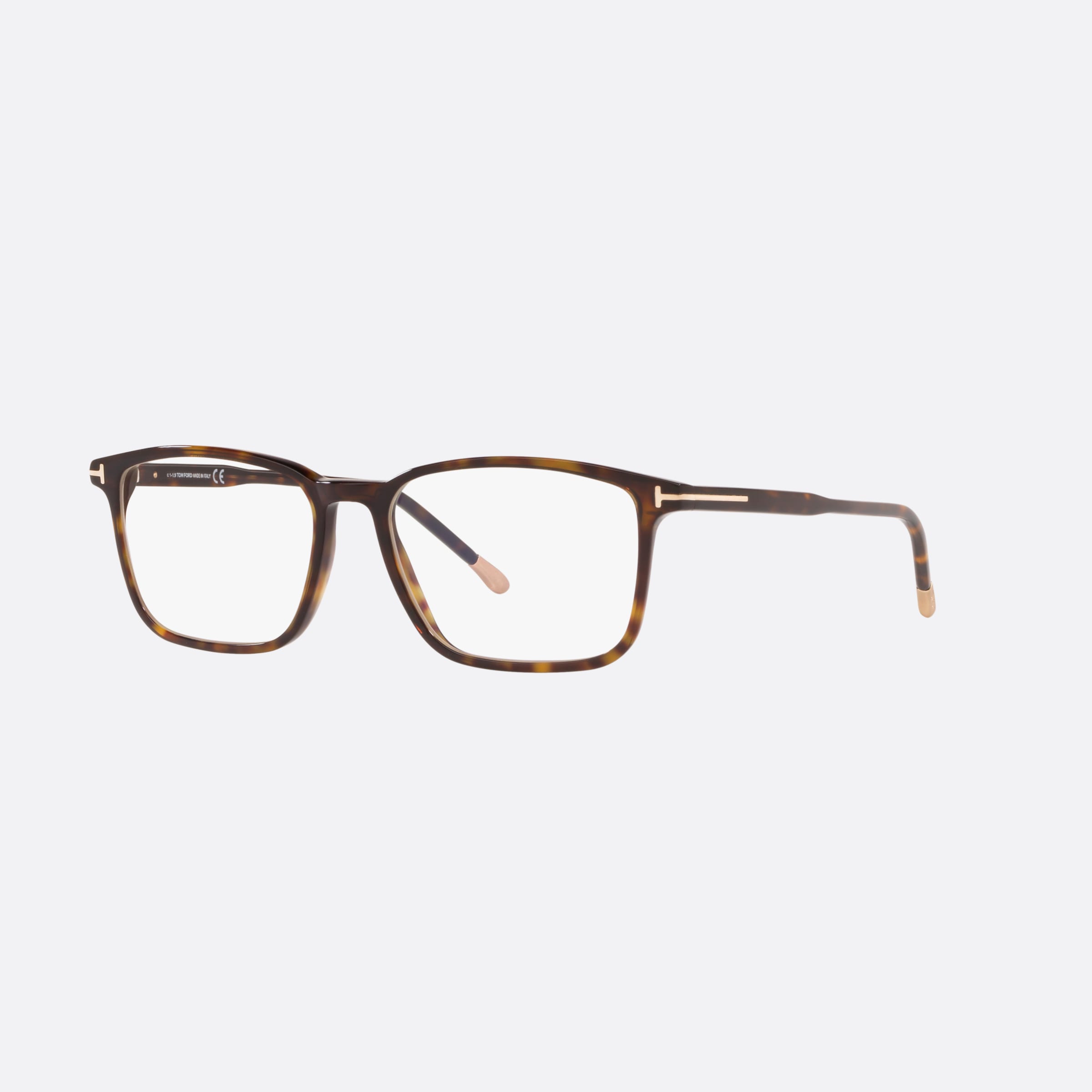 Tom 53mm Ford Ft5607 Tortoiseshell Rectangular Men Eyeglasses - Main View