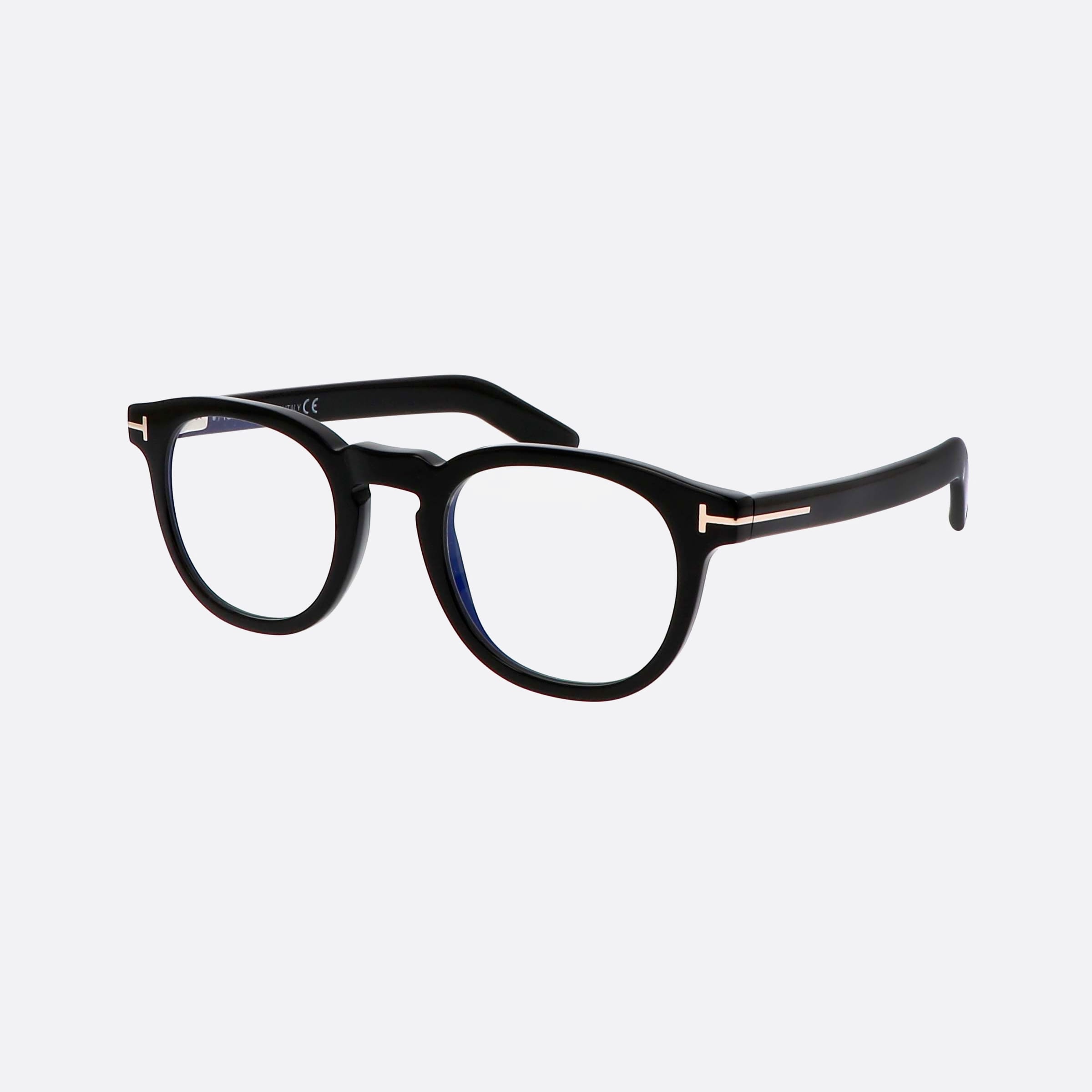 Tom 48mm Ford Ft5629 Black Oval Unisex Eyeglasses - Main View