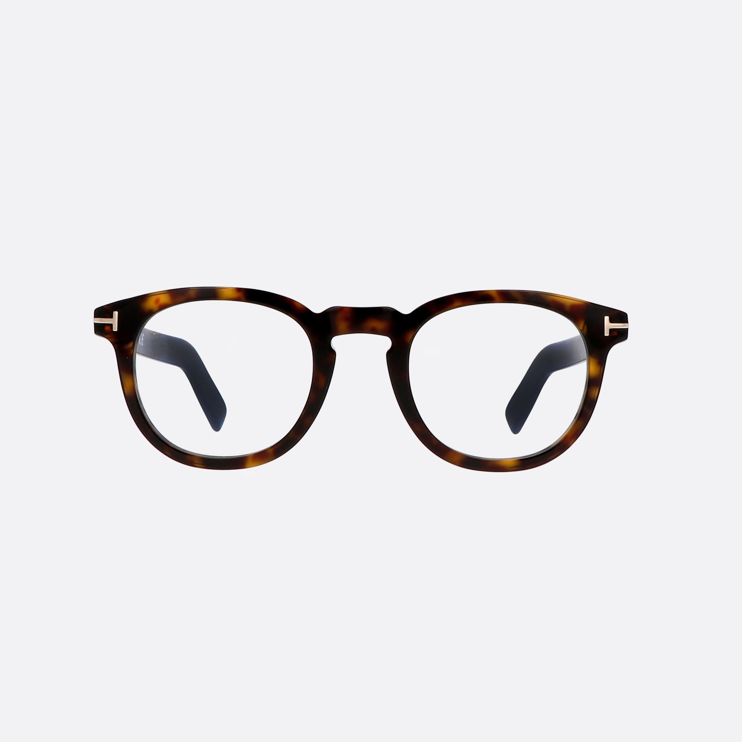 Tom 48mm Ford Ft5629 Tortoise Oval Unisex Eyeglasses - Side View