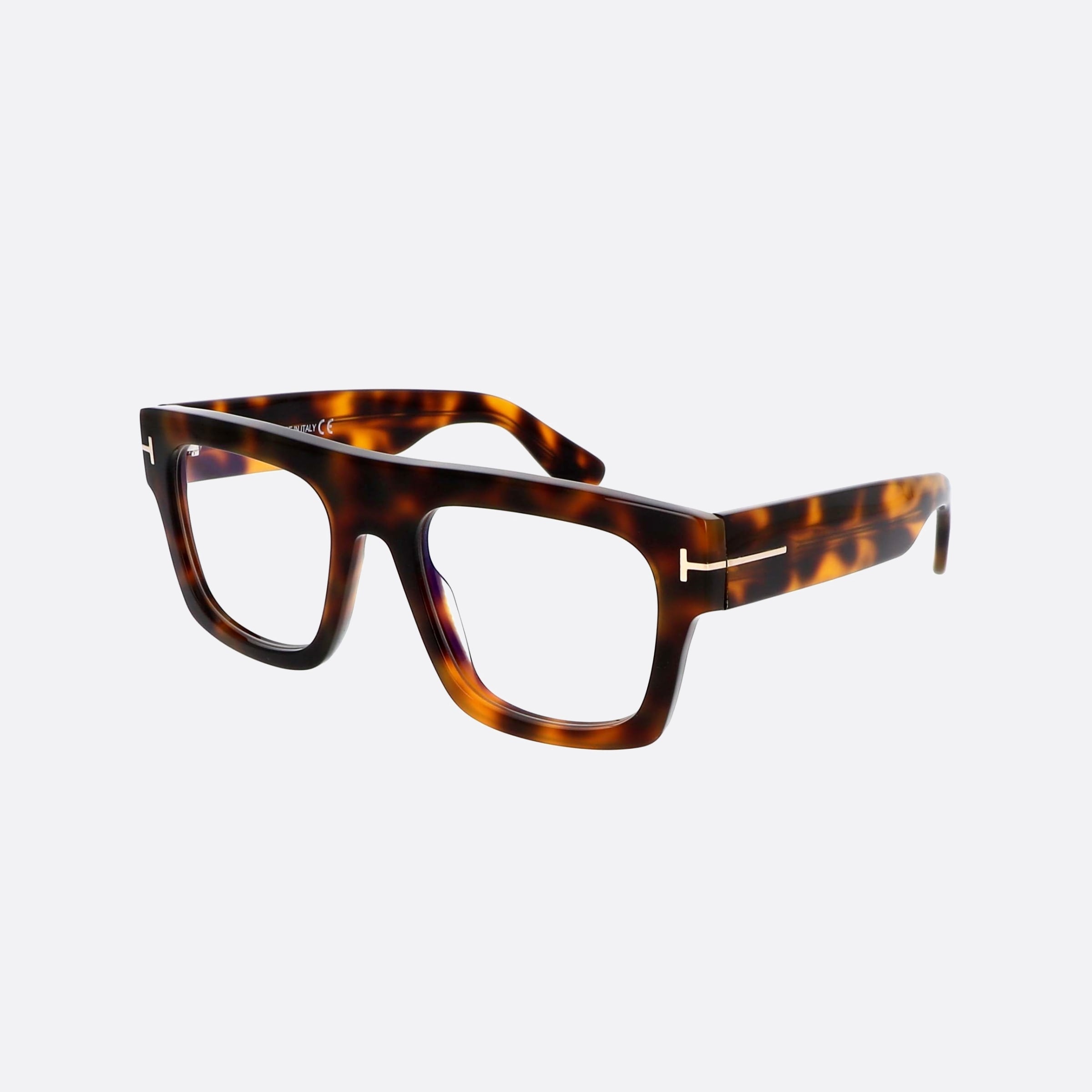 Tom 53mm Ford Ft5634 Tortoise Rectangle Men Eyeglasses - Main View