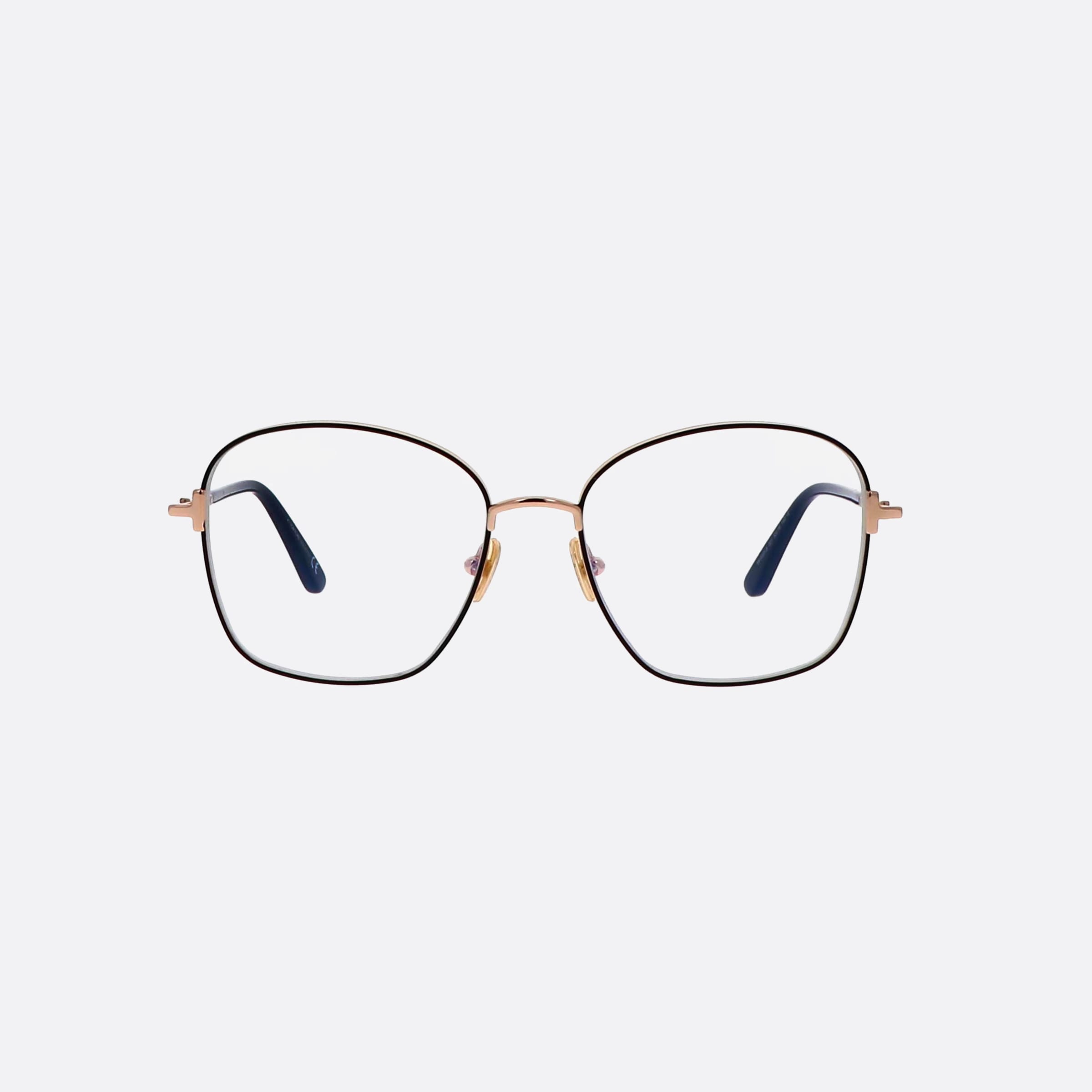 Tom 53mm Ford Ft5685 Gold Rectangle Women Eyeglasses - Side View