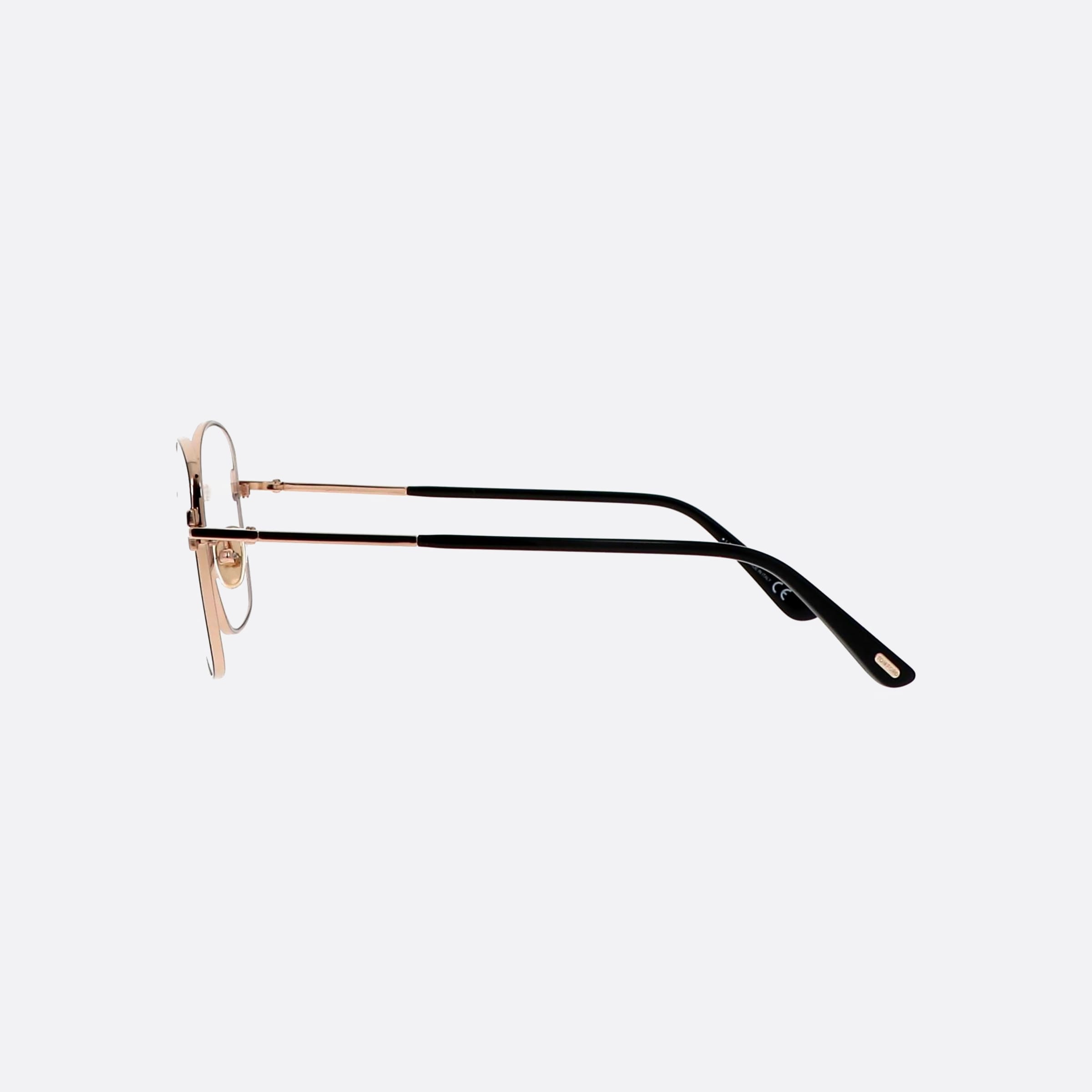 Tom 53mm Ford Ft5685 Gold Rectangle Women Eyeglasses - Detail View