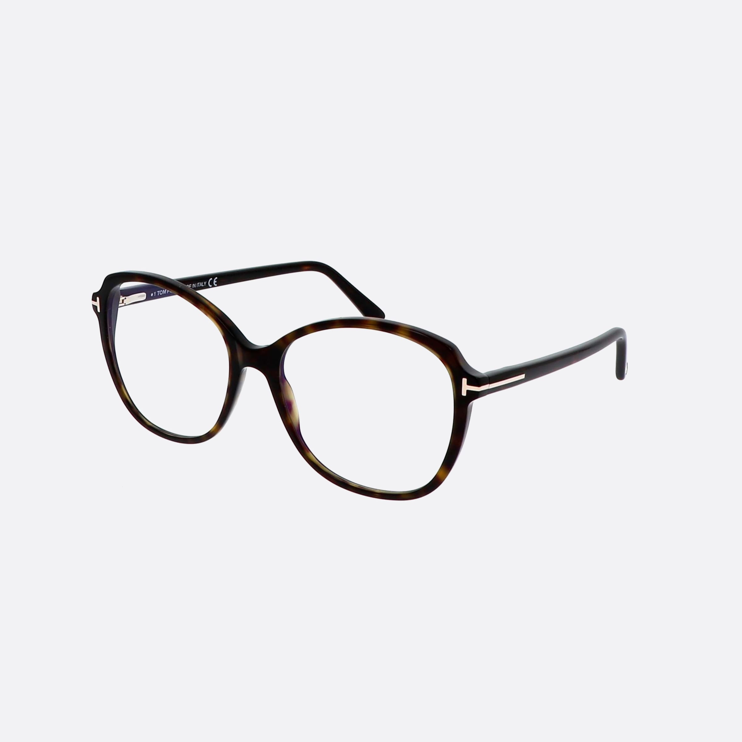 Tom 57mm Ford Ft5708 Tortoise Round Women Eyeglasses - Main View